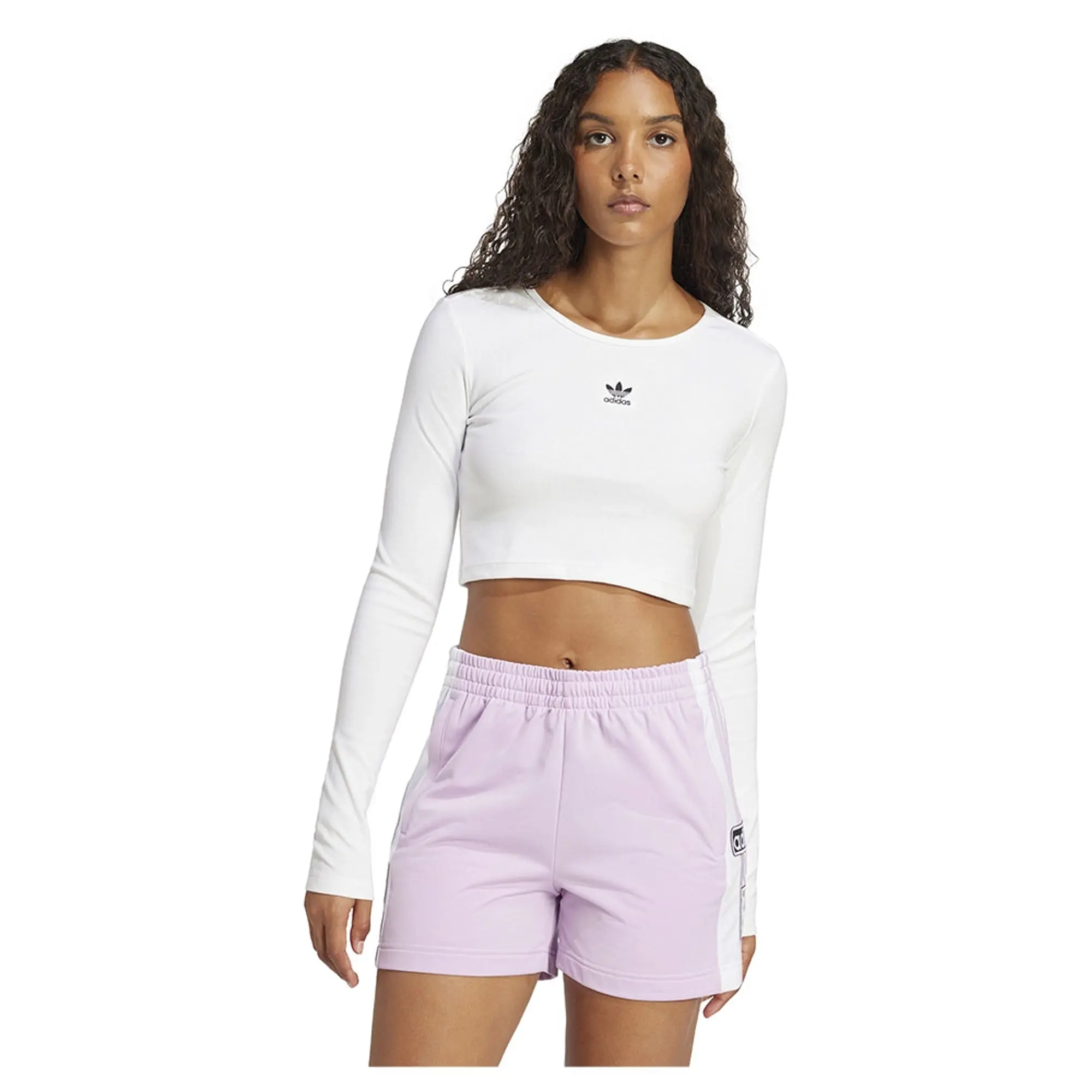Adidas Originals Essentials Ribbed Crop Long Sleeve T-shirt