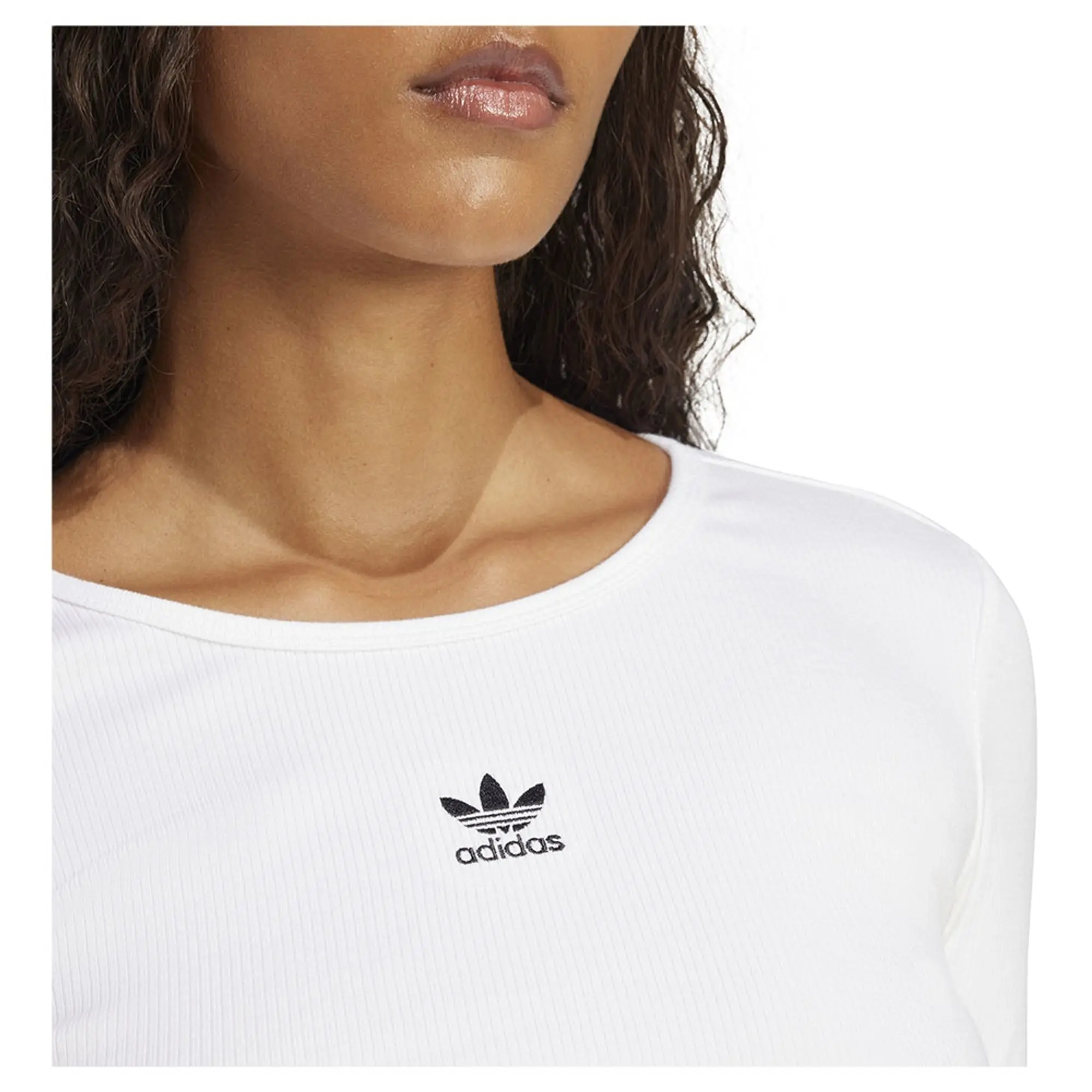 Adidas Originals Essentials Ribbed Crop Long Sleeve T-shirt