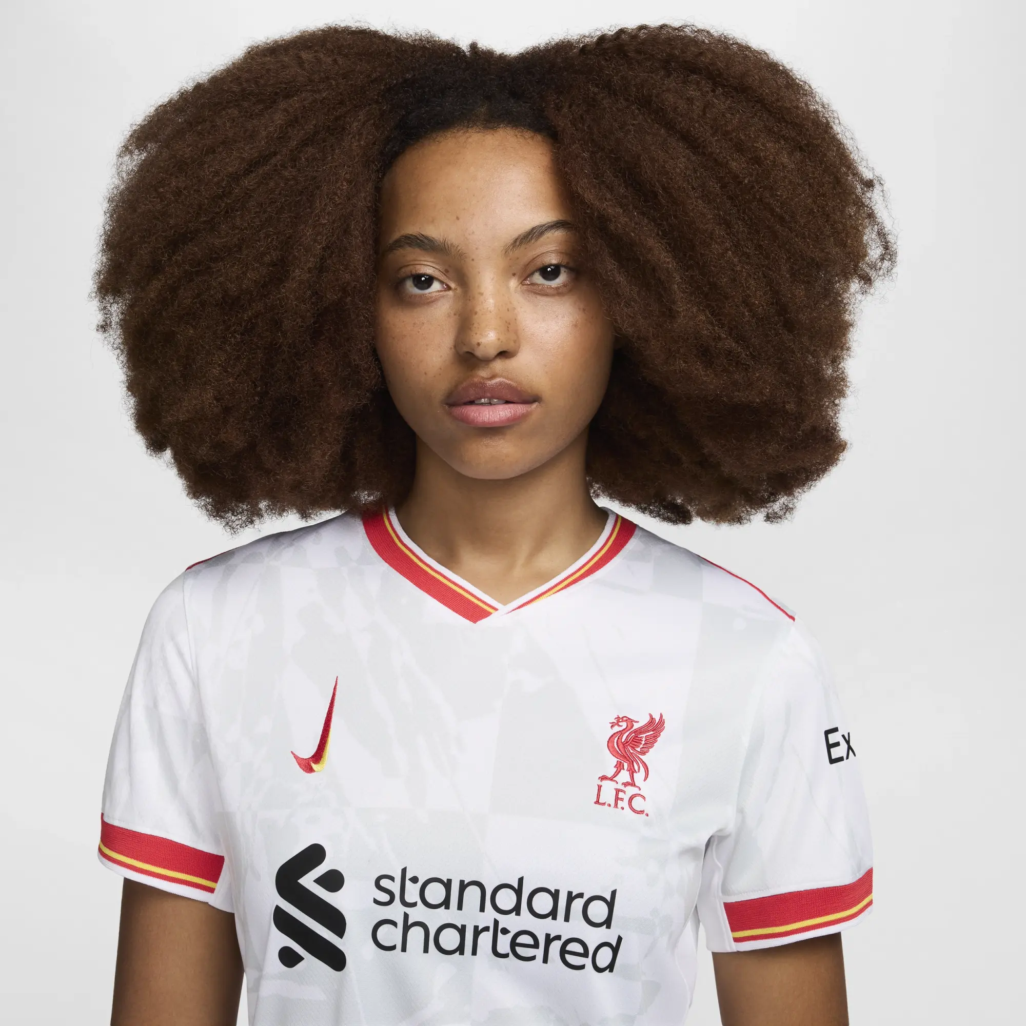 Liverpool F.C. 2024/25 Stadium Third Women's Nike Dri-FIT Football Replica Shirt - White - Polyester