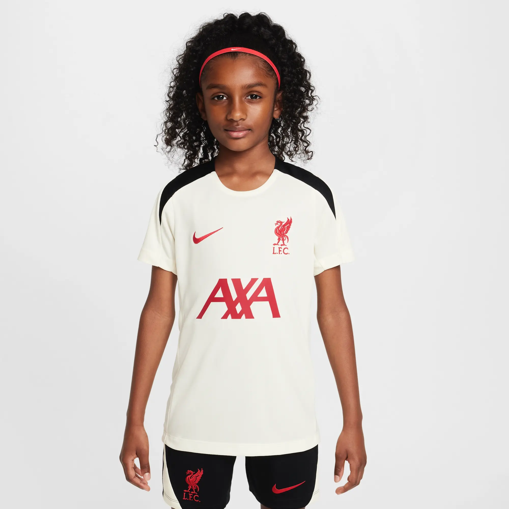 Liverpool F.C. Strike Special Edition Older Kids' Nike Dri-FIT Football Short-Sleeve Knit Top - White - Polyester