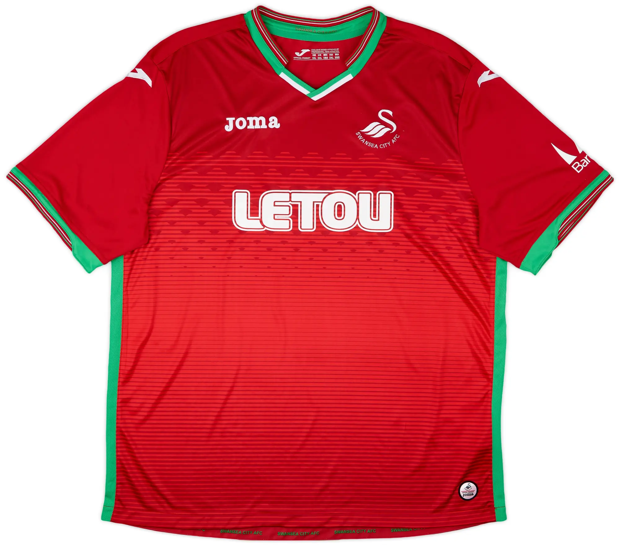 Joma 2017-18 Swansea Away Shirt - 9/10 - (3XL)