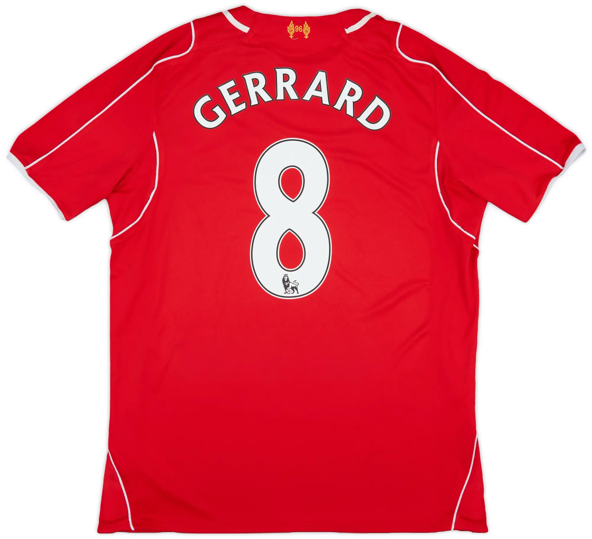 2014-15 Liverpool Home Shirt Gerrard #8 - 5/10 - (L)