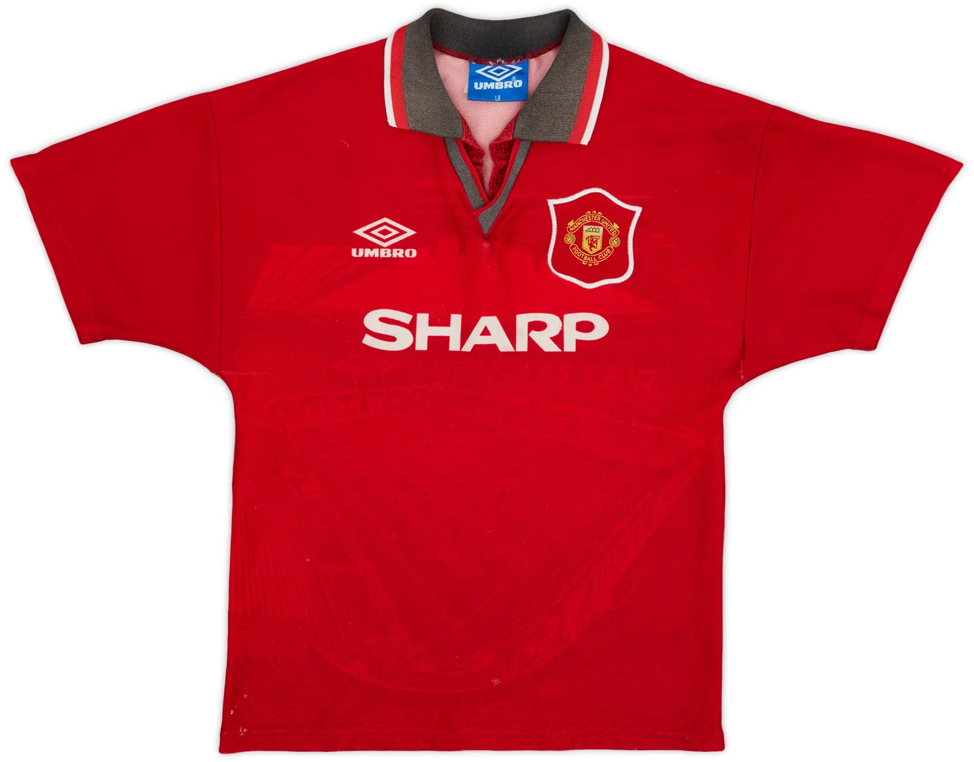 Umbro 1994-96 Manchester United Home Shirt - 5/10 - (L.Boys)