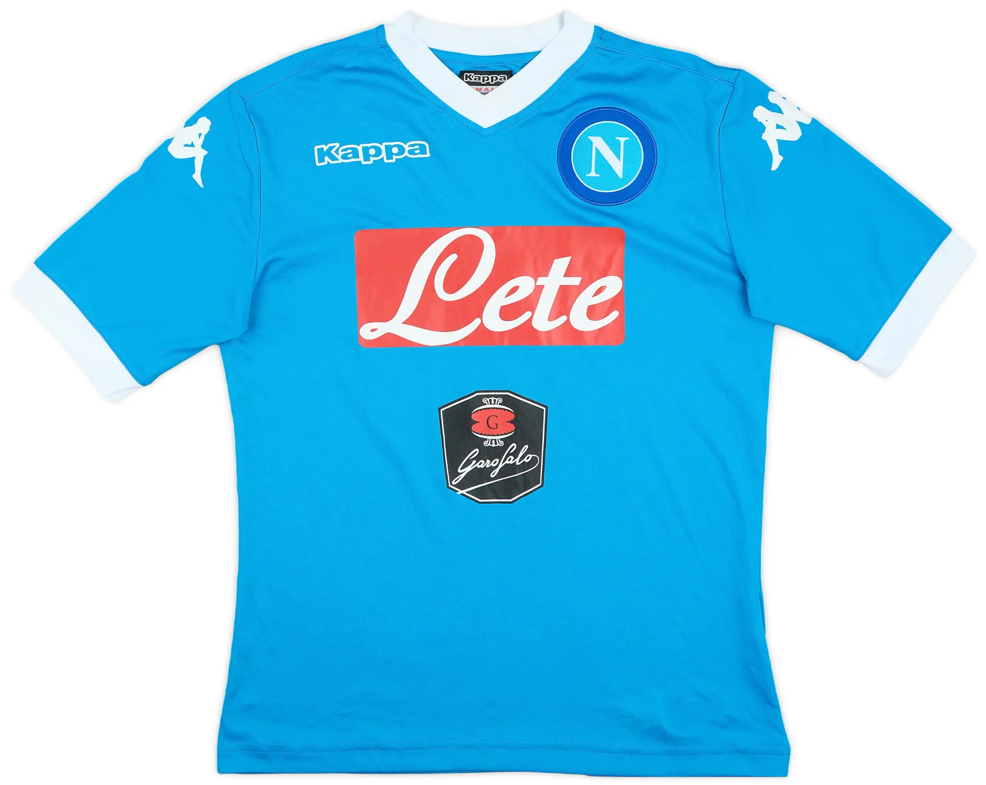 Kappa 2015-16 Napoli Basic Home Shirt - 7/10 - (S)