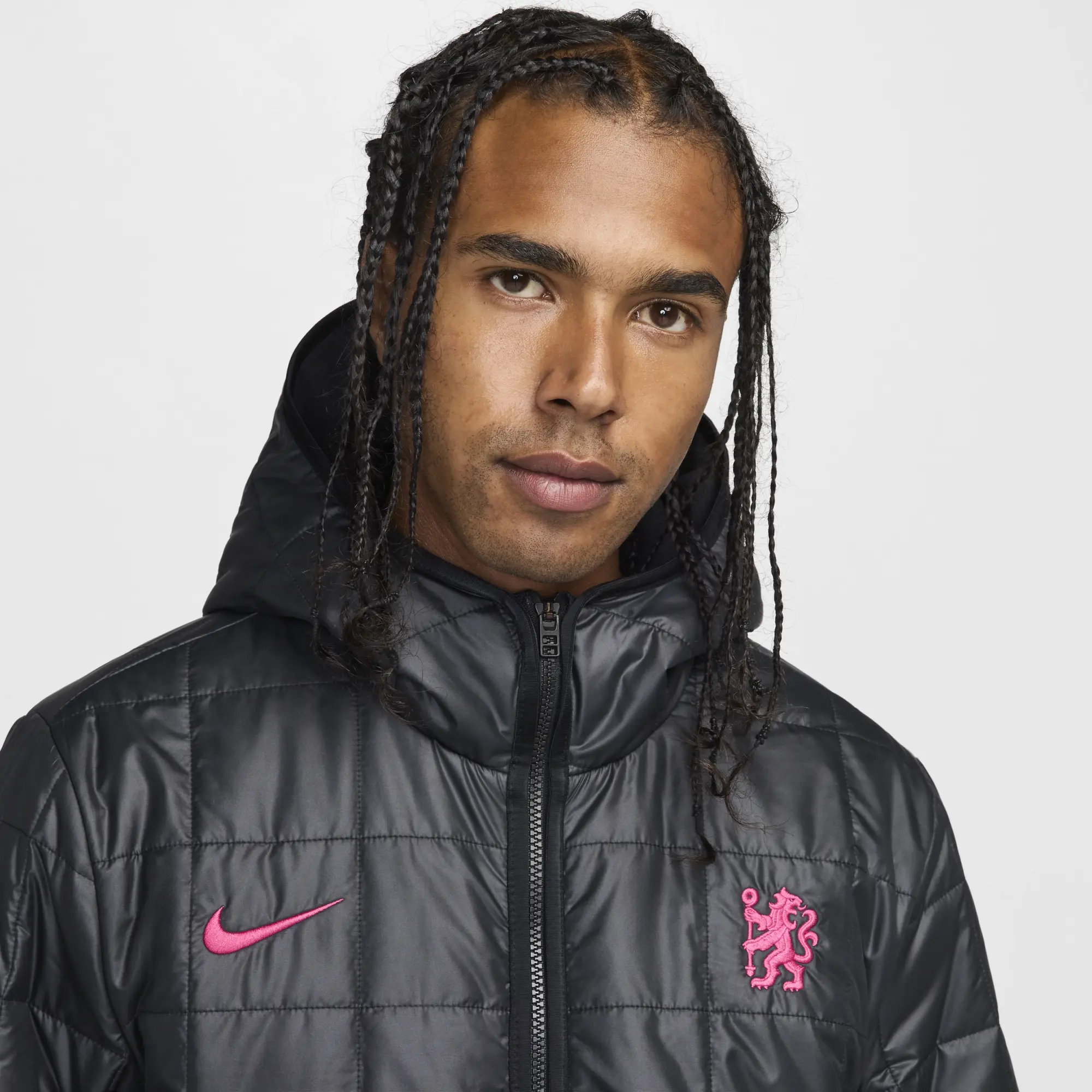 Chelsea F.C. Third Men's Nike Synthetic-Fill Jacket - Black - Polyester