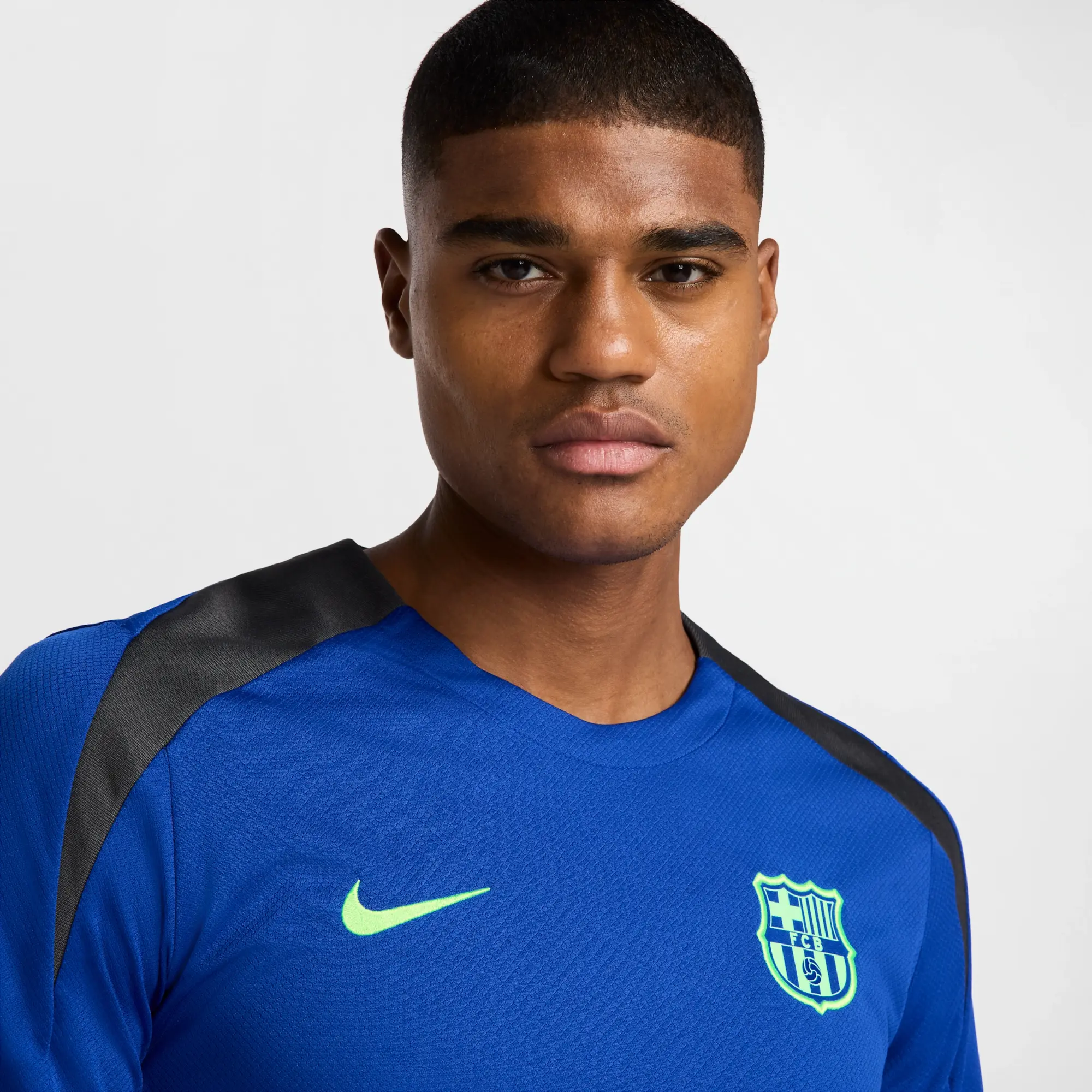 F.C. Barcelona Strike Third Men's Nike Dri-FIT Football Knit Short-Sleeve Top - Blue - Polyester