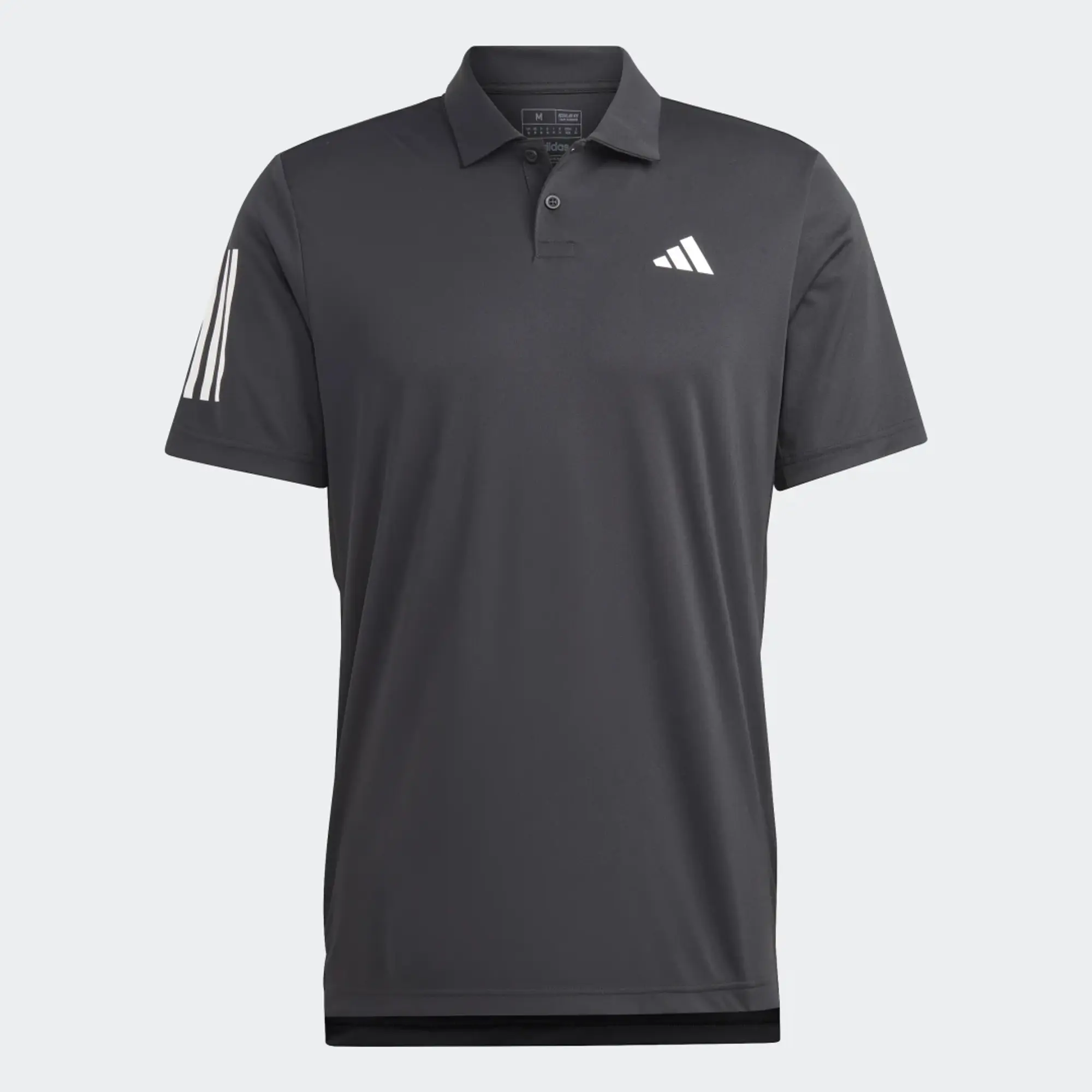 Adidas Club 3 Stripes Short Sleeve Polo