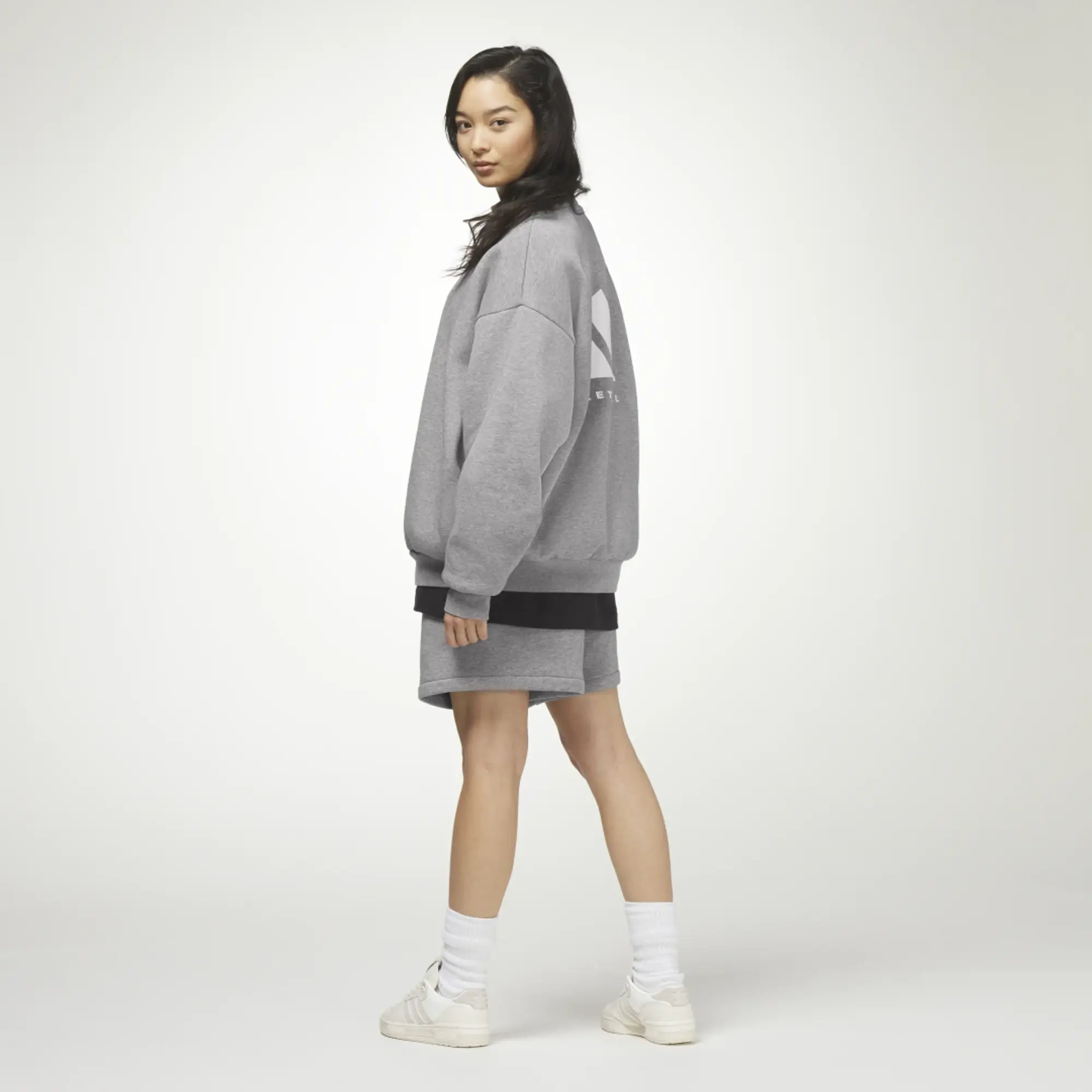 adidas adidas Basketball Heather Crew Sweatshirt