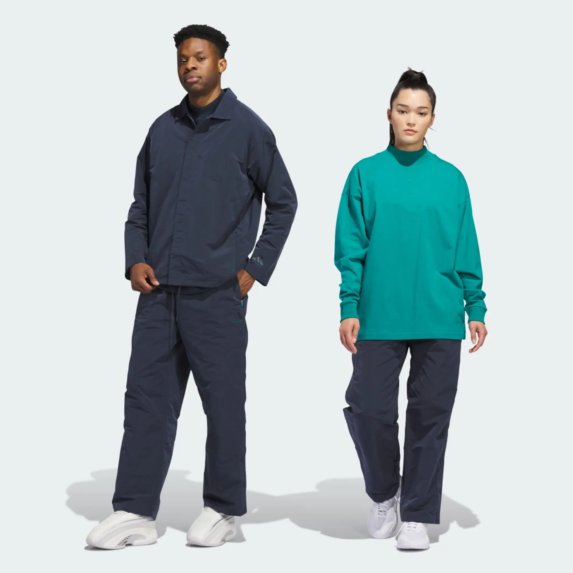 adidas adidas Basketball Woven Snap Tracksuit Bottoms