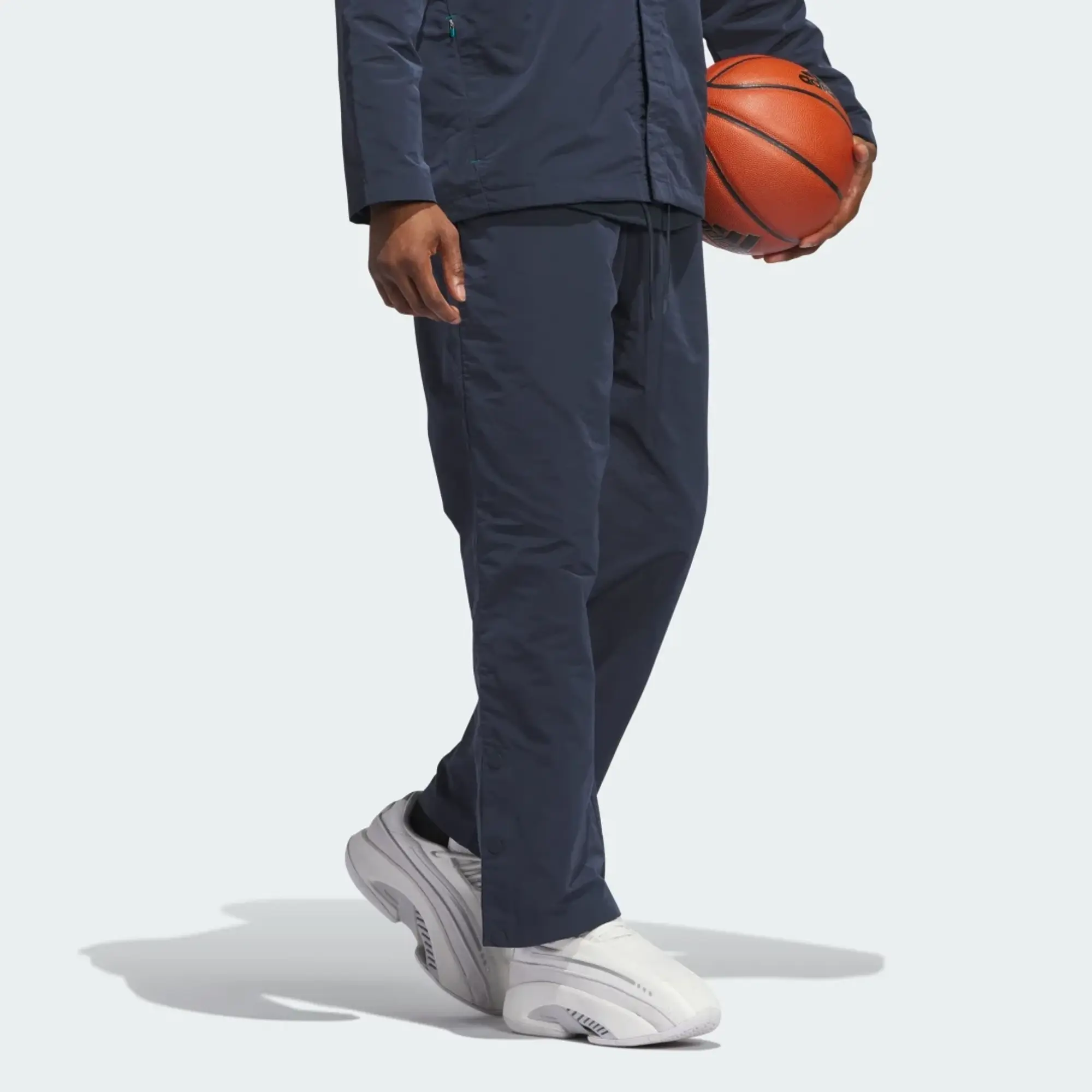 adidas adidas Basketball Woven Snap Tracksuit Bottoms