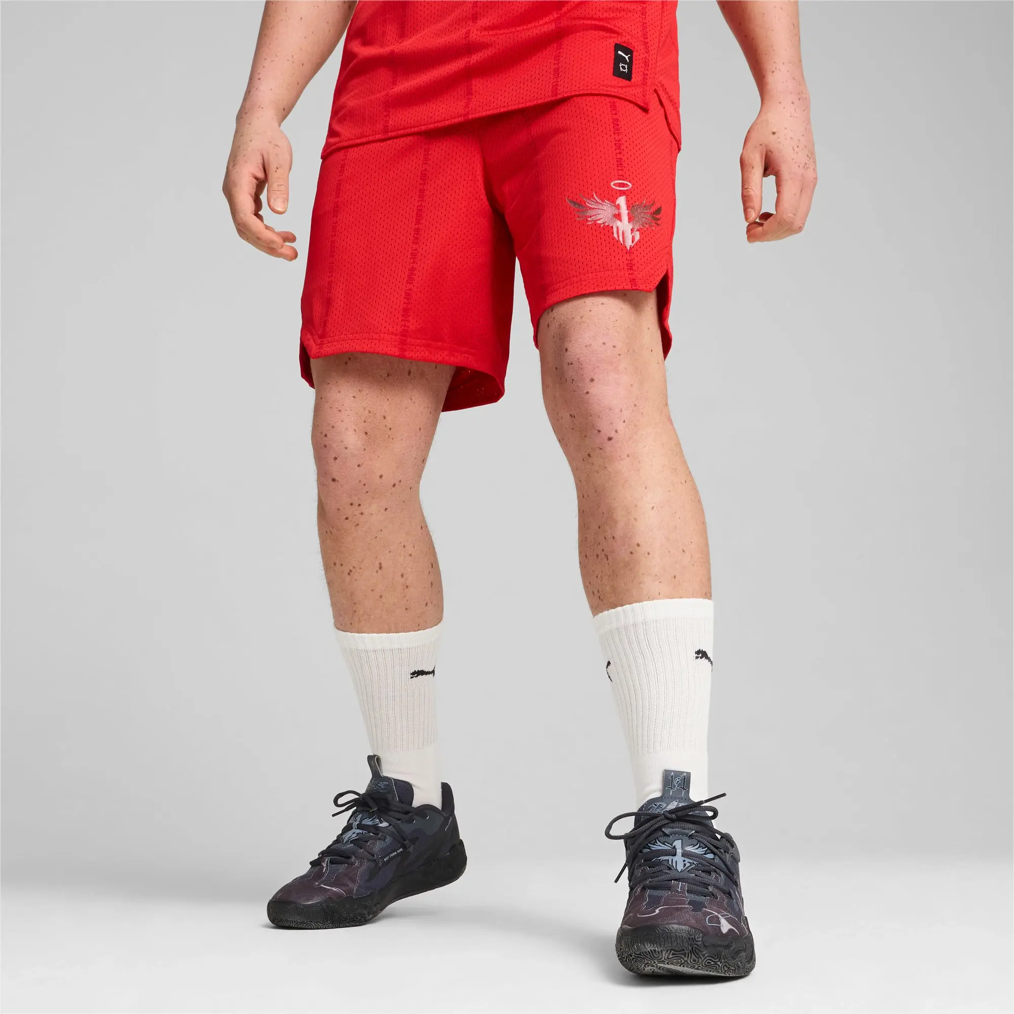 Puma Mens Melo Alwayz On Basketball Shorts - Red