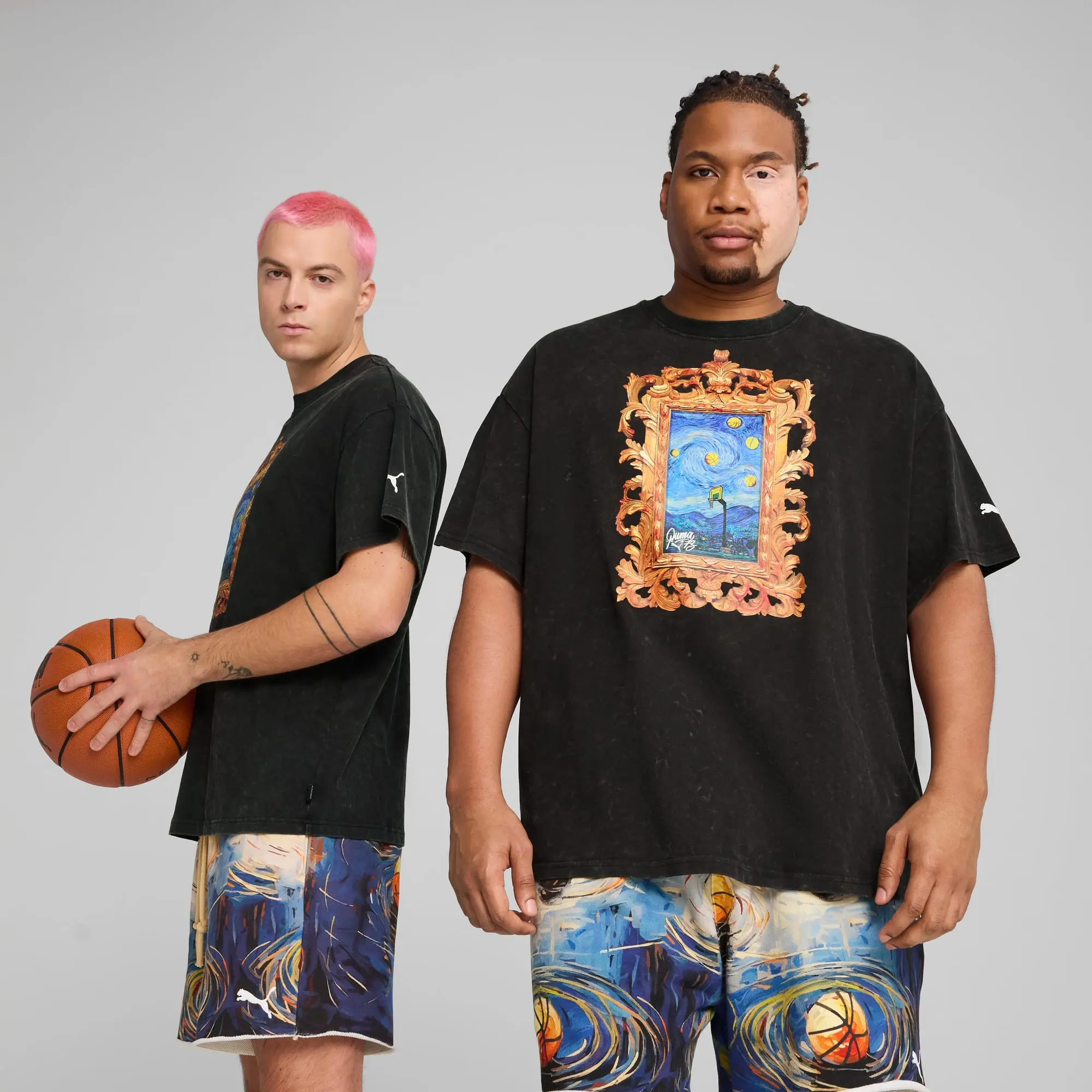 PUMA Dylan Exhibit Basketball T-Shirt Men, Black