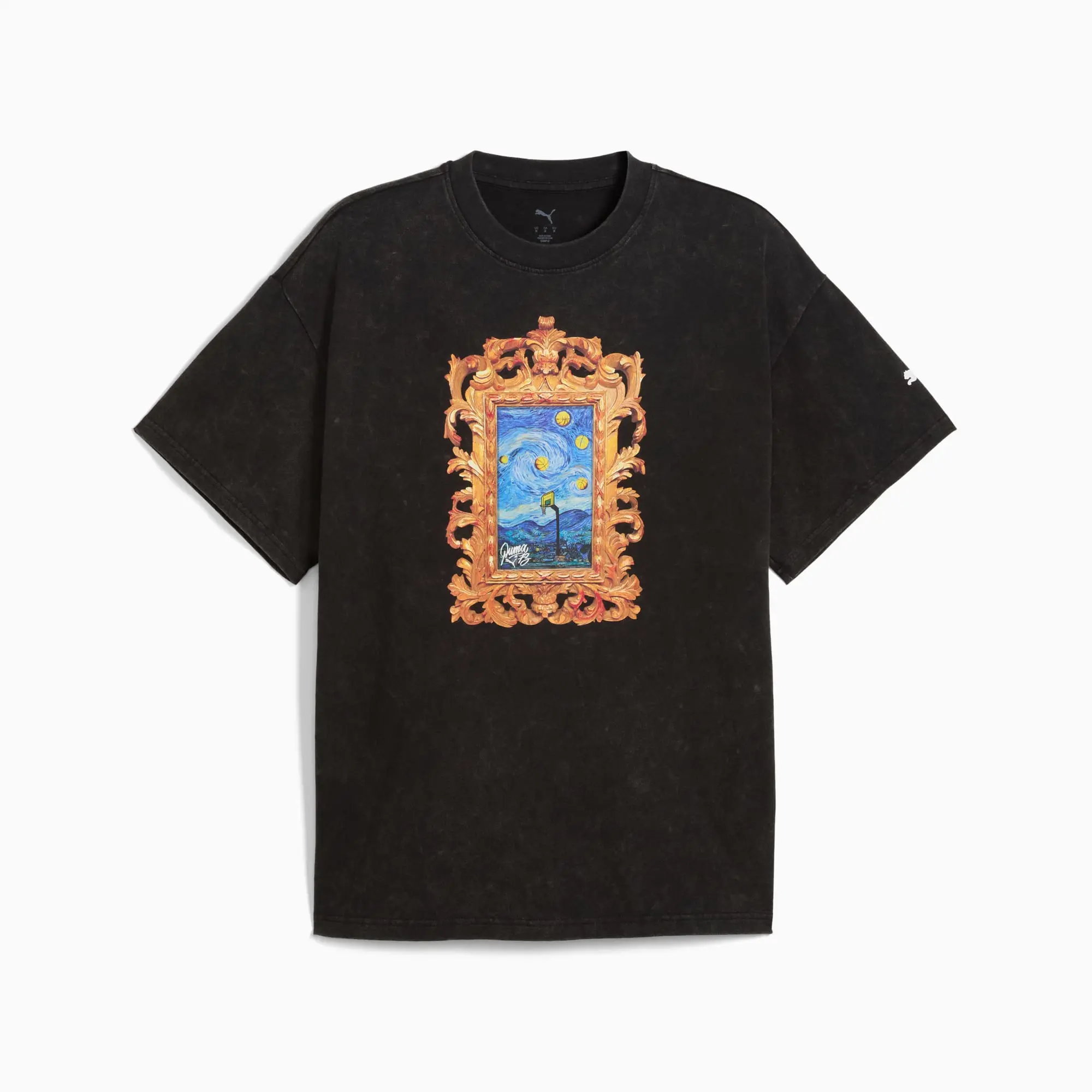 PUMA Dylan Exhibit Basketball T-Shirt Men, Black