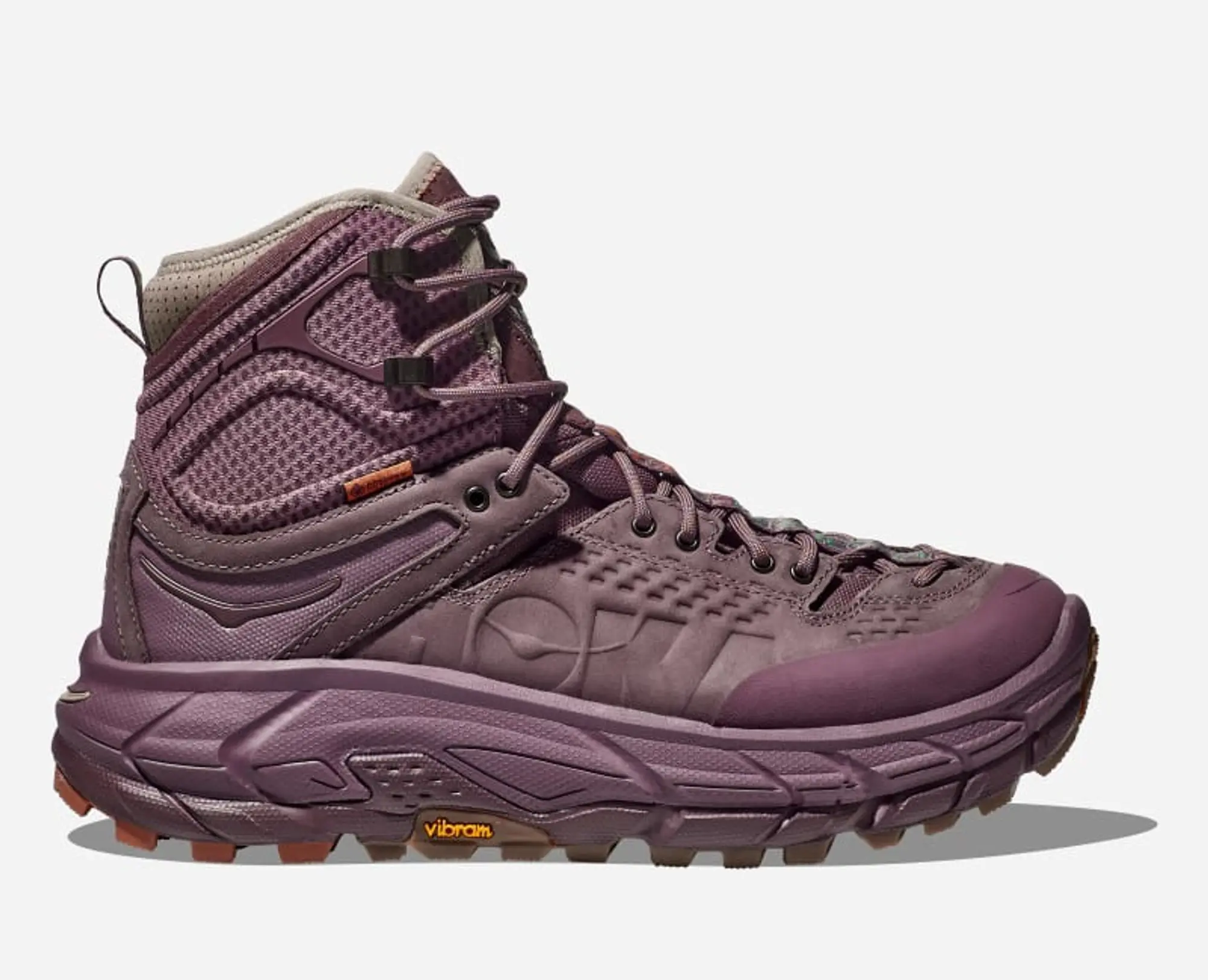 Hoka One One HOKA X Bodega Tor Ultra Hi Hiking Shoes in Flint/Eggplant