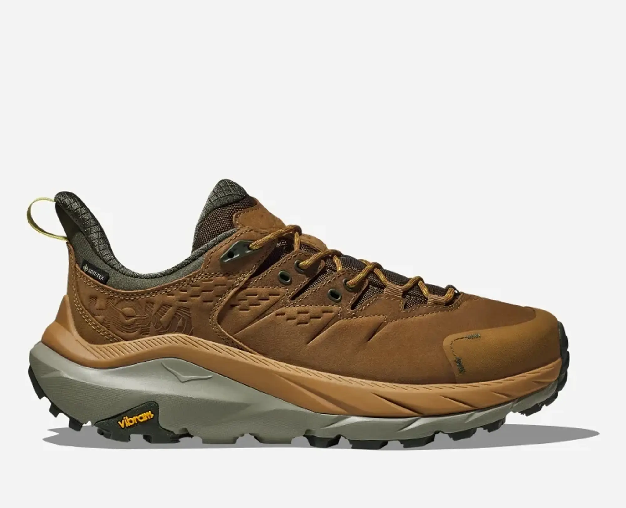 Hoka One One HOKA Men's Kaha 2 Low GORE-TEX Hiking Shoes in Honey/Barley