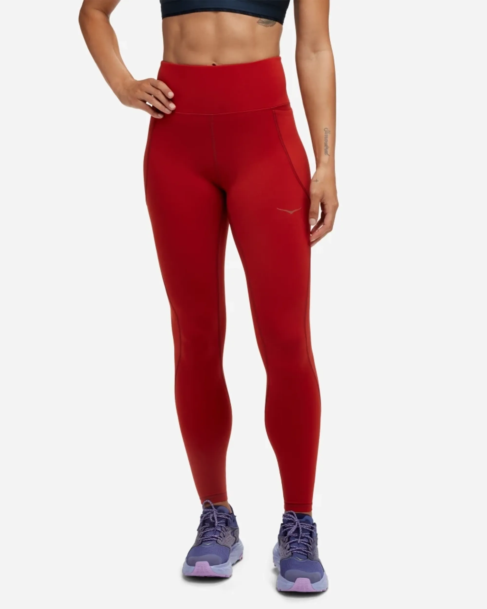 Hoka One One HOKA Women's Elaro Knit Tight 27 in Rust