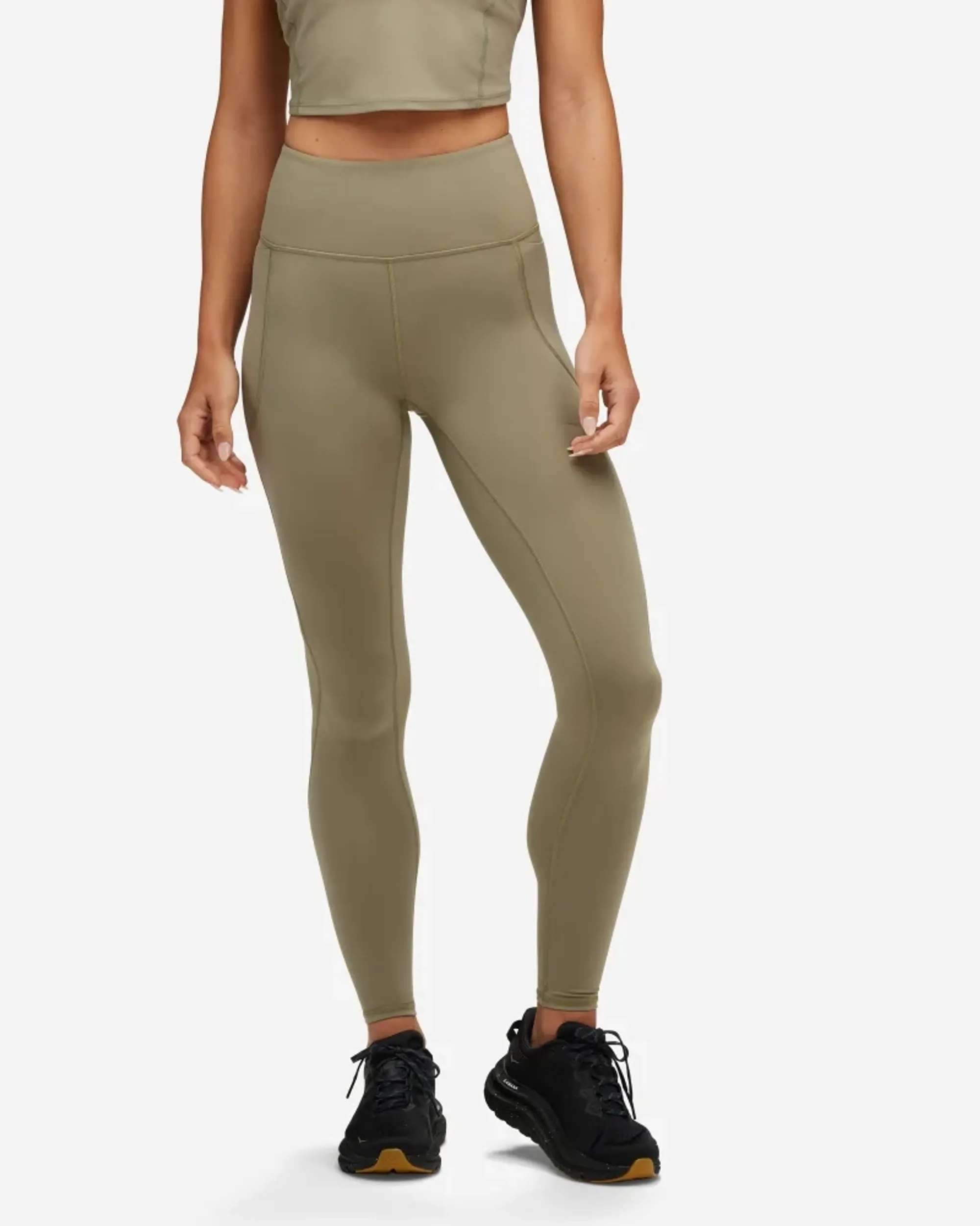 Hoka One One HOKA Women's Elaro Knit Tight 27 in Olive Haze