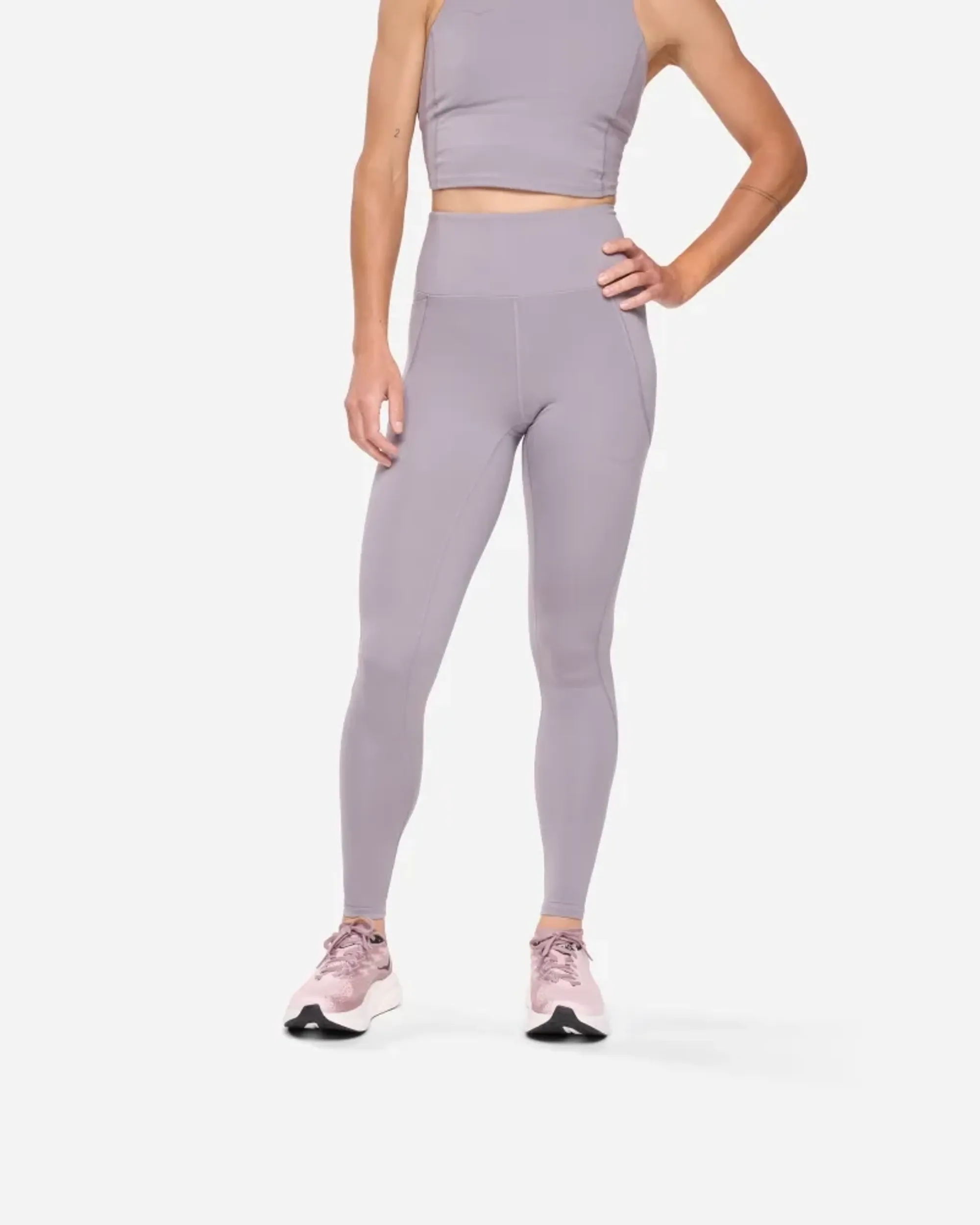 Hoka One One HOKA Women's Elaro Knit Tight 27 in Astral