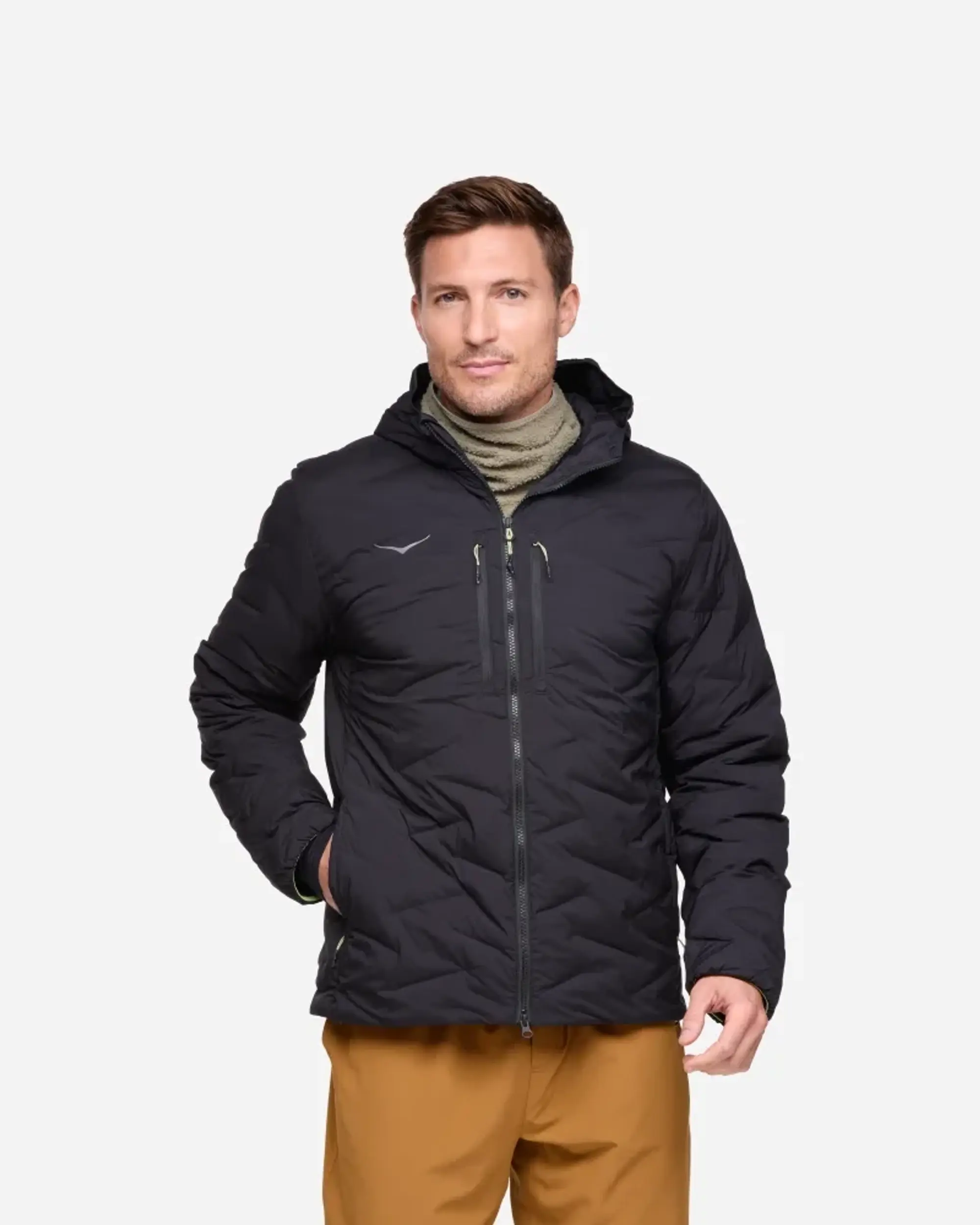 Hoka One One HOKA Men's SkyFill Outdoor Jacket in Black