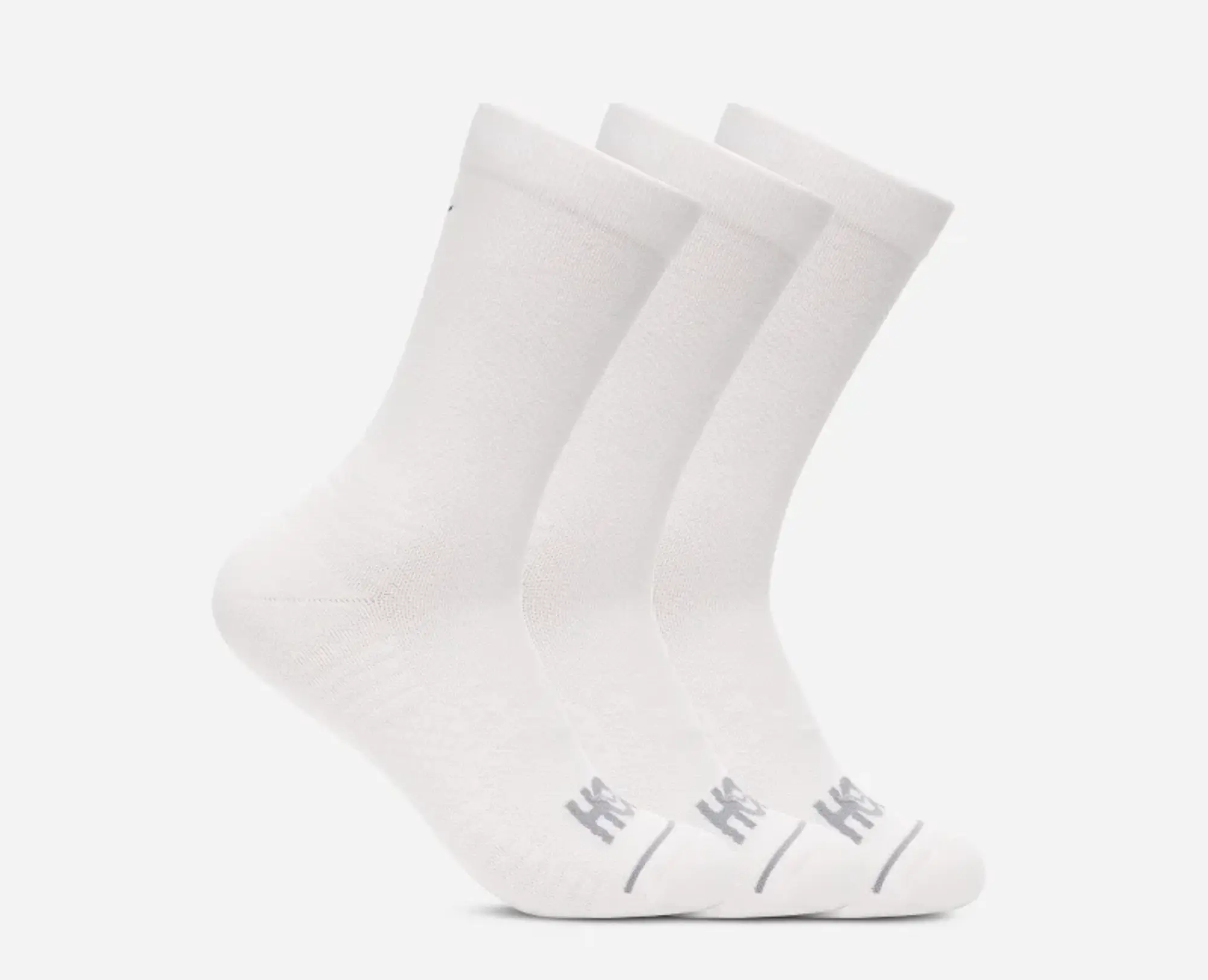 Hoka One One HOKA Crew Run Sock 3-Pack in White/White/White