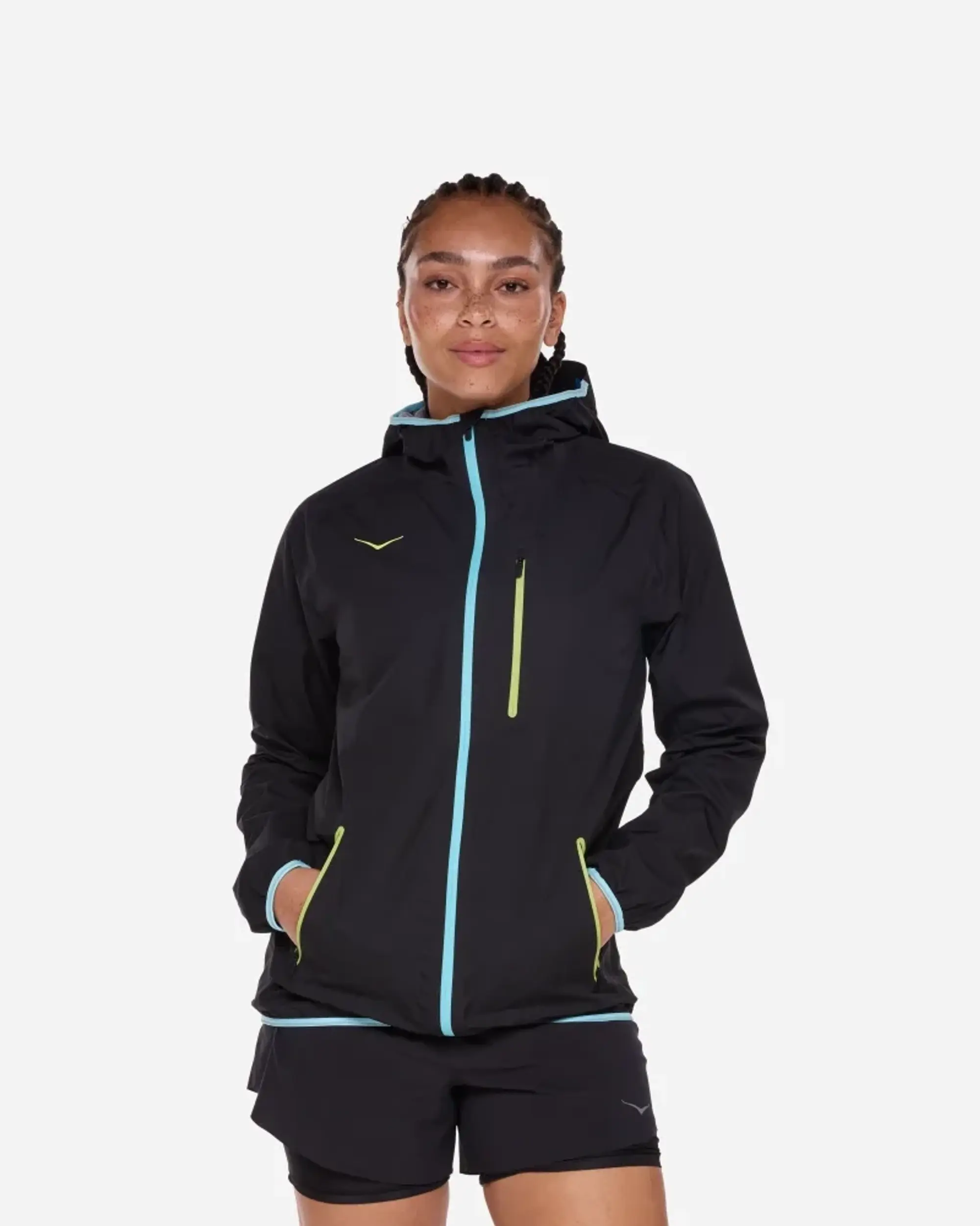 Hoka One One HOKA Women's Tecsky Waterproof Jacket in Black