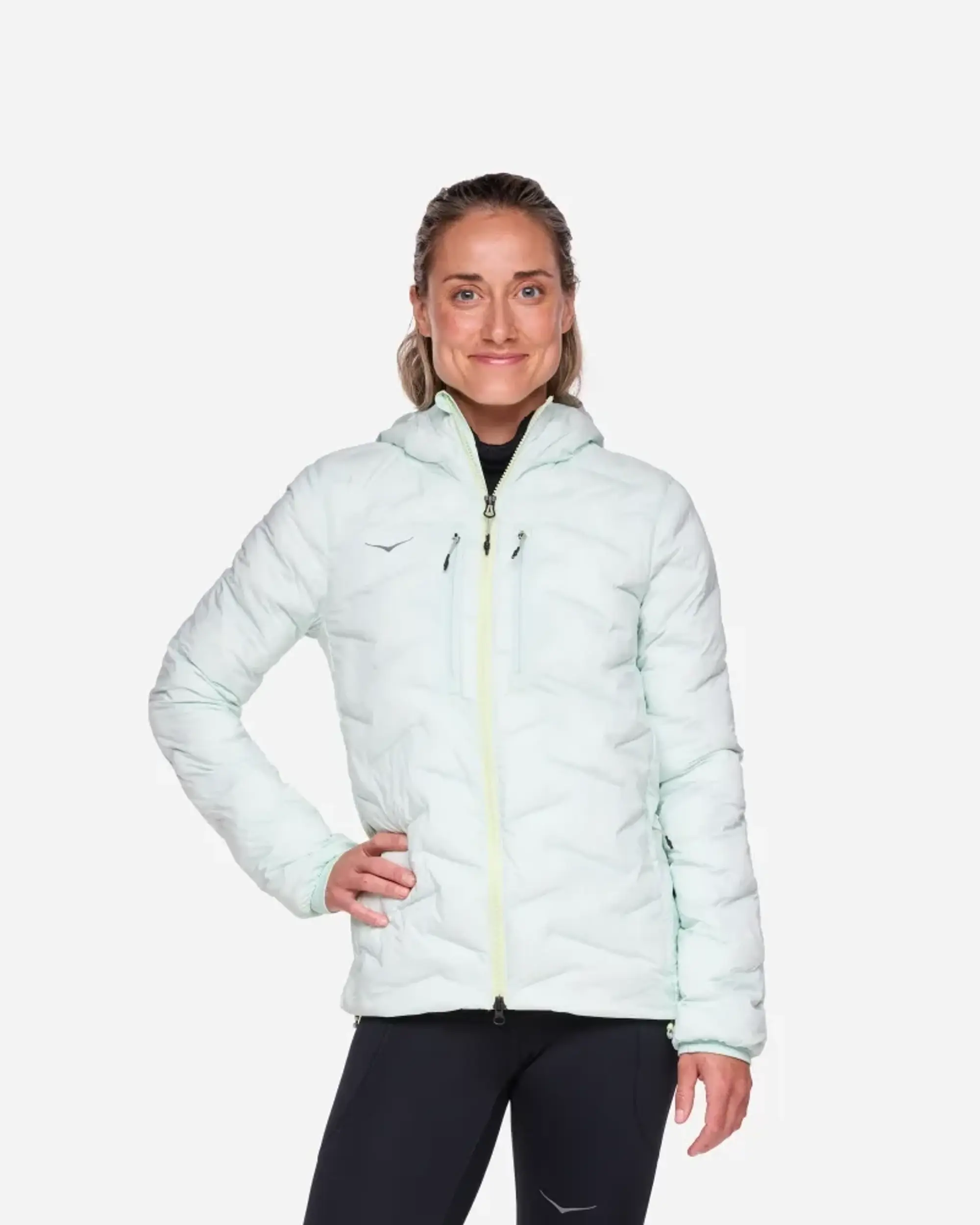 Hoka One One HOKA Women's SkyFill Outdoor Jacket in Aqua Breeze