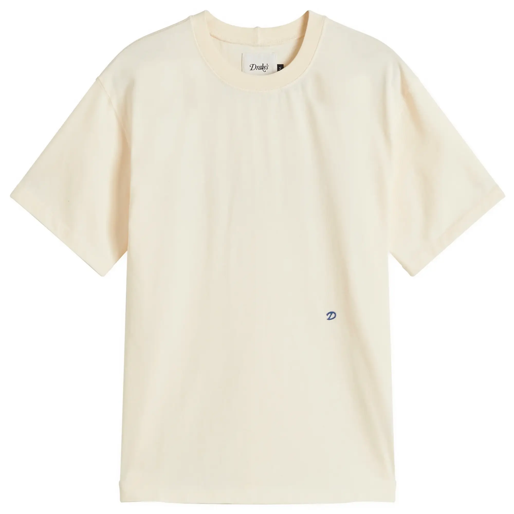 Drake's Men's Peacock Graphic Hiking T-Shirt Antique White