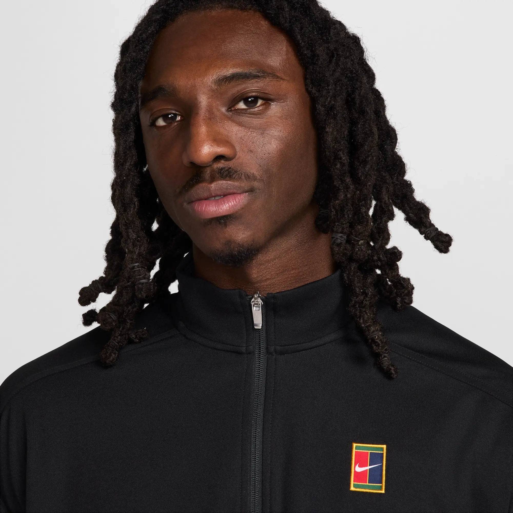 NikeCourt Heritage Men's Tennis Jacket - Black - Polyester
