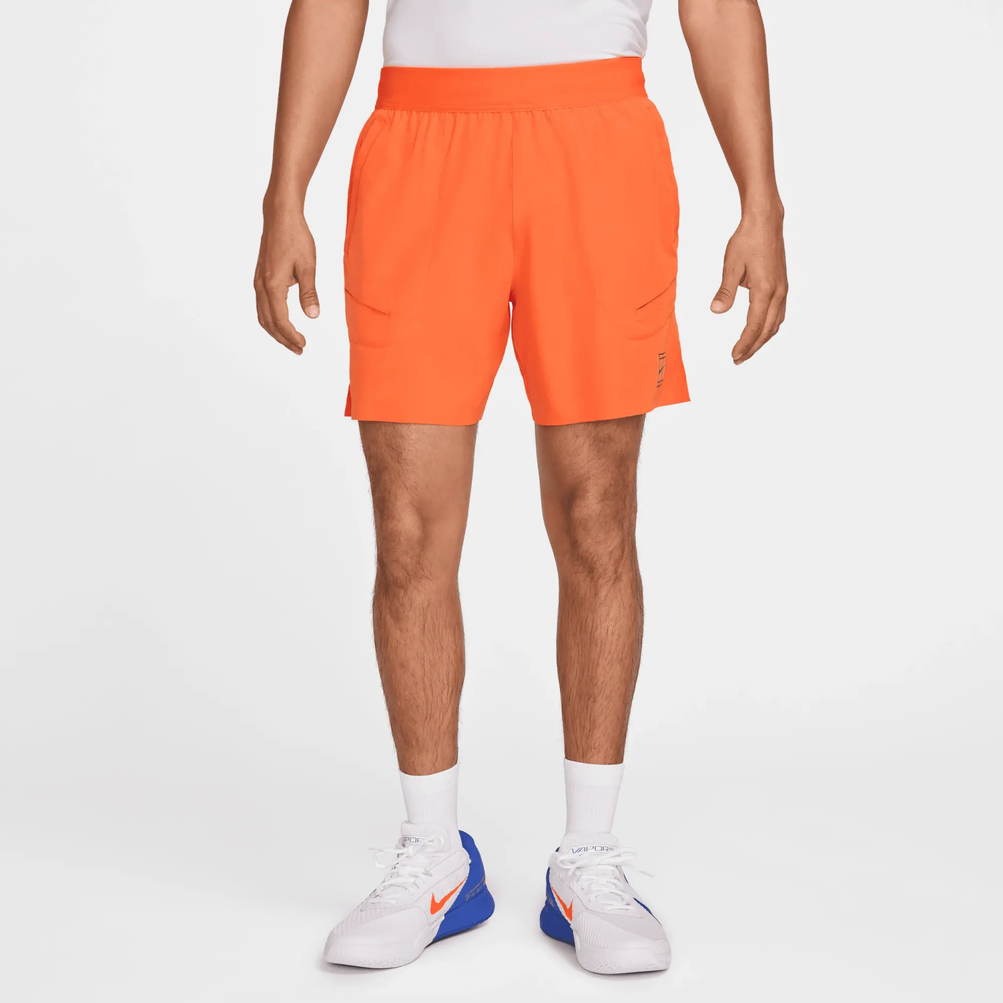 NikeCourt Advantage Men's Dri-FIT 15cm (approx.) Tennis Shorts - Orange - Polyester/Elastane