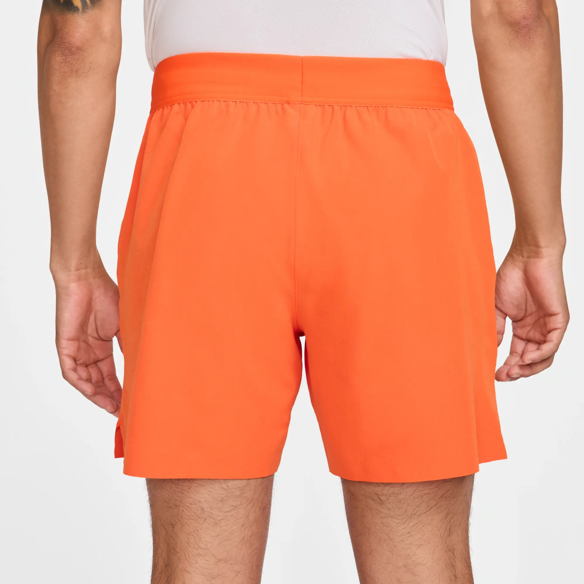NikeCourt Advantage Men's Dri-FIT 15cm (approx.) Tennis Shorts - Orange - Polyester/Elastane