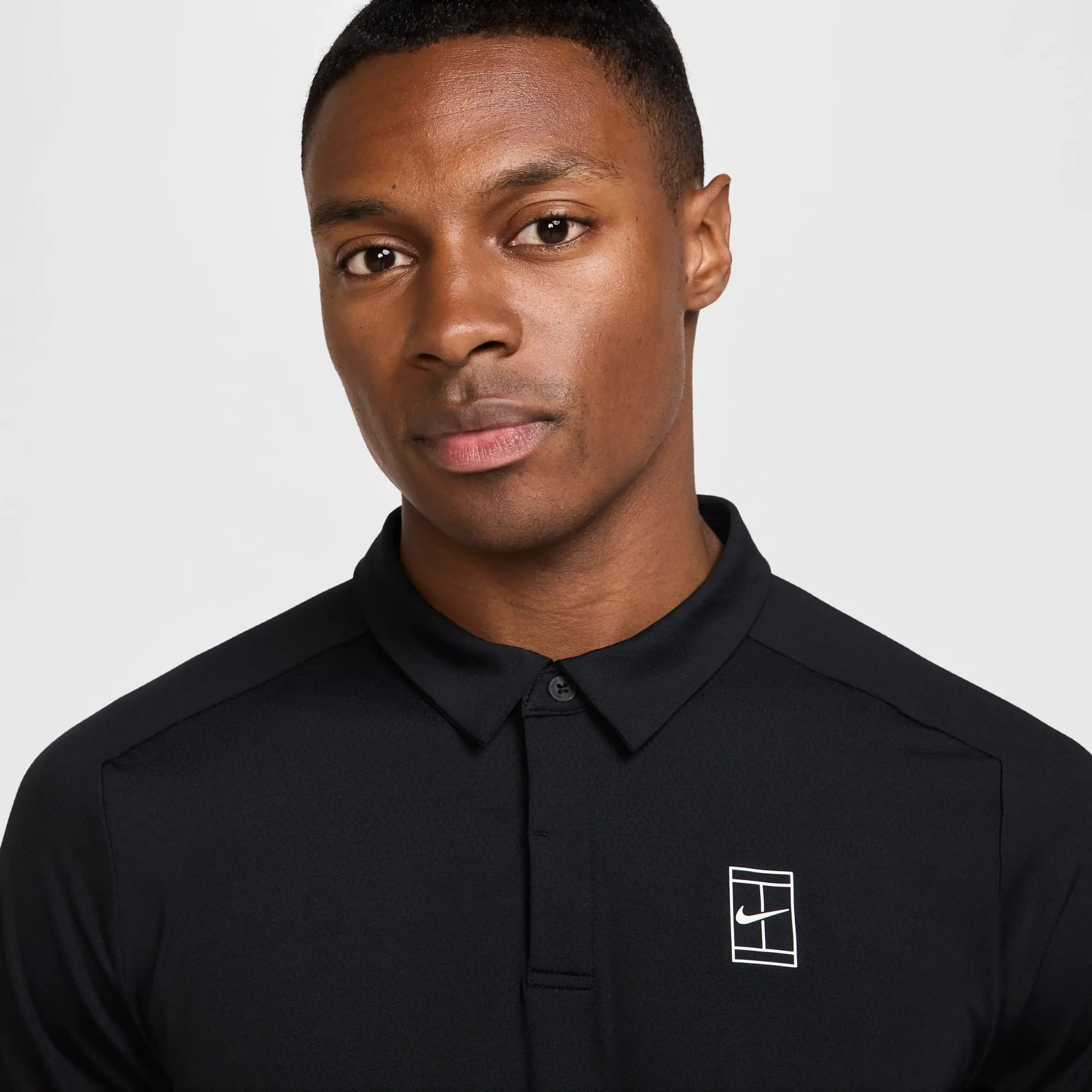 NikeCourt Advantage Men's Tennis Polo - Black - Polyester/Elastane