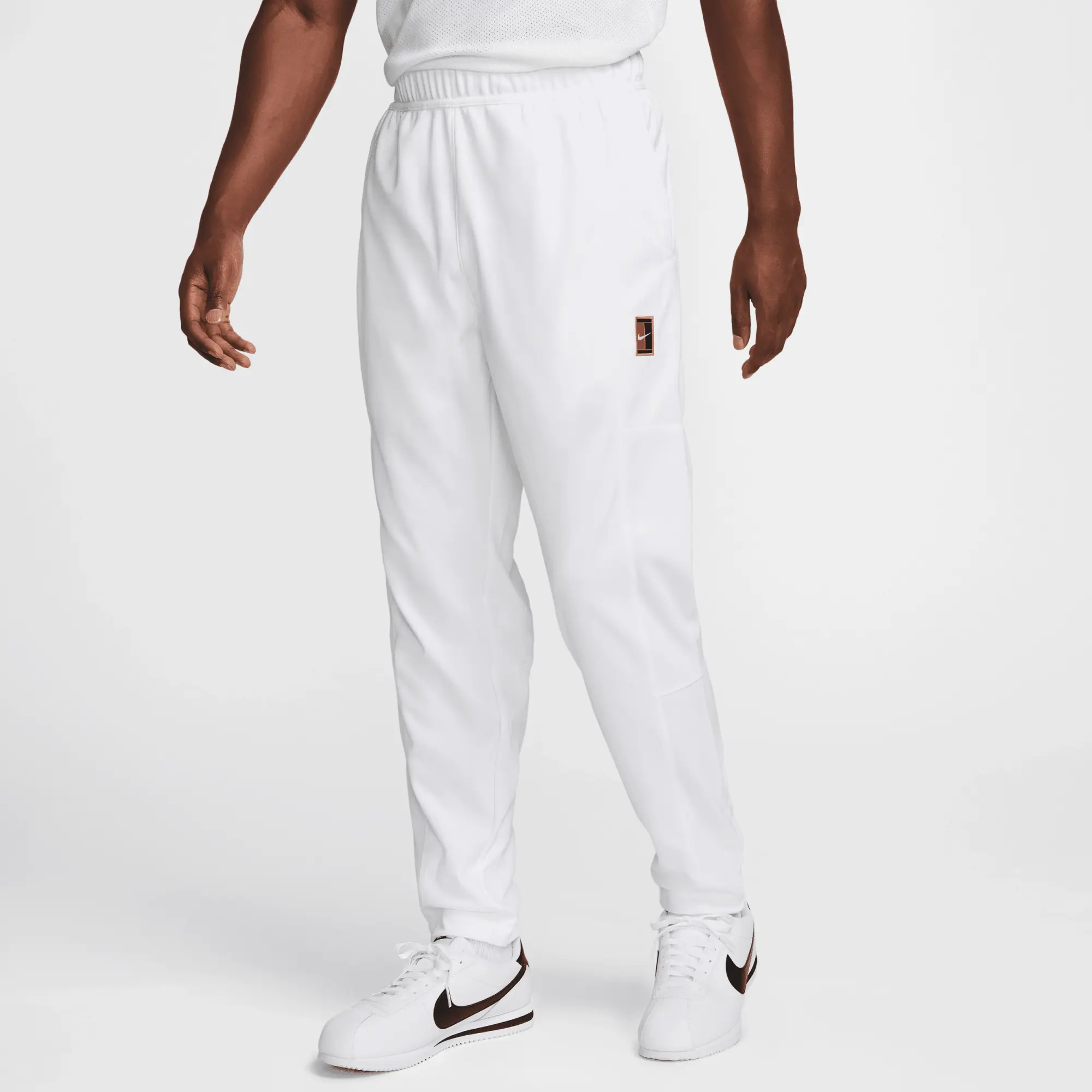 NikeCourt Heritage Men's Tennis Trousers - White - Polyester