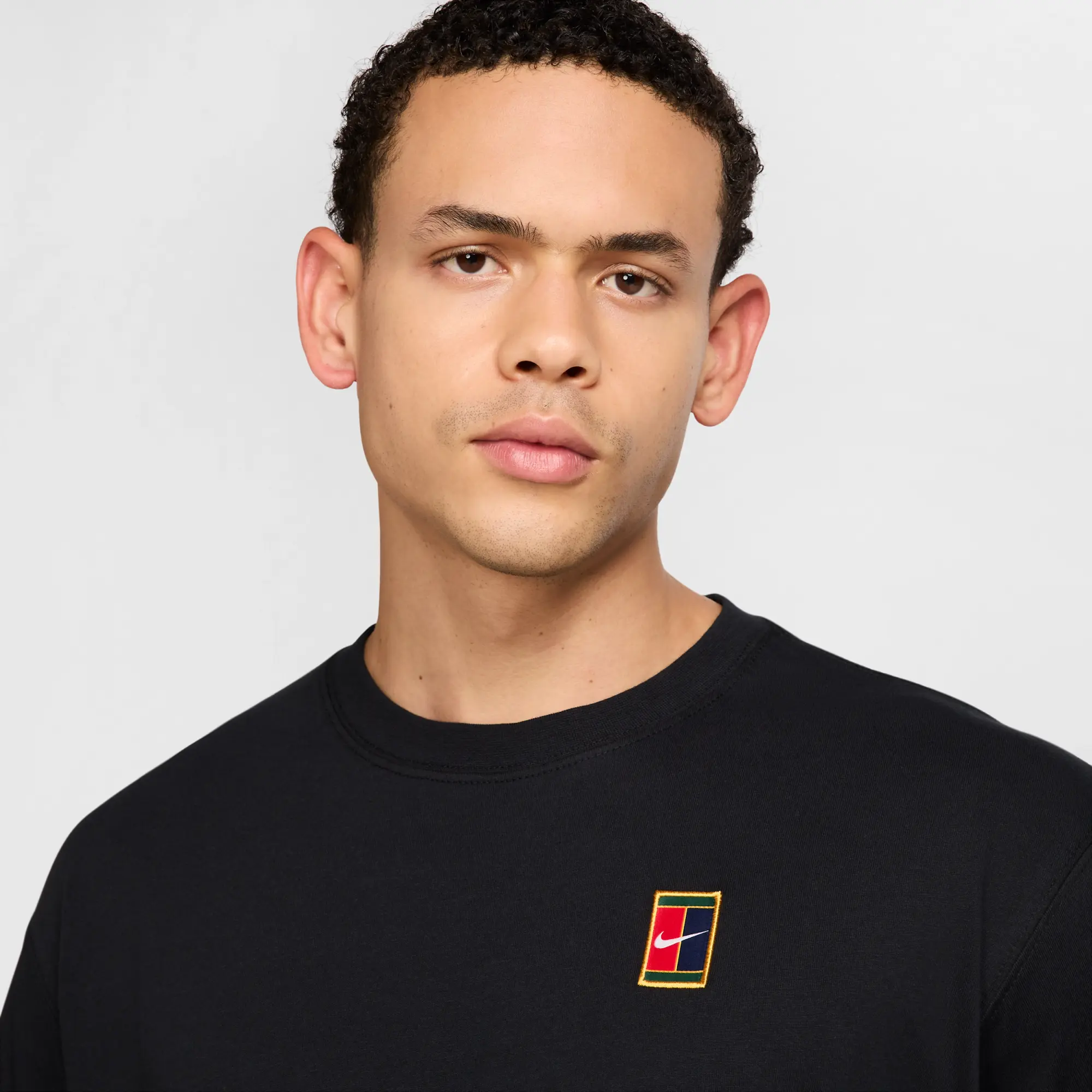 NikeCourt Men's Max90 Tennis T-Shirt - Black - Cotton