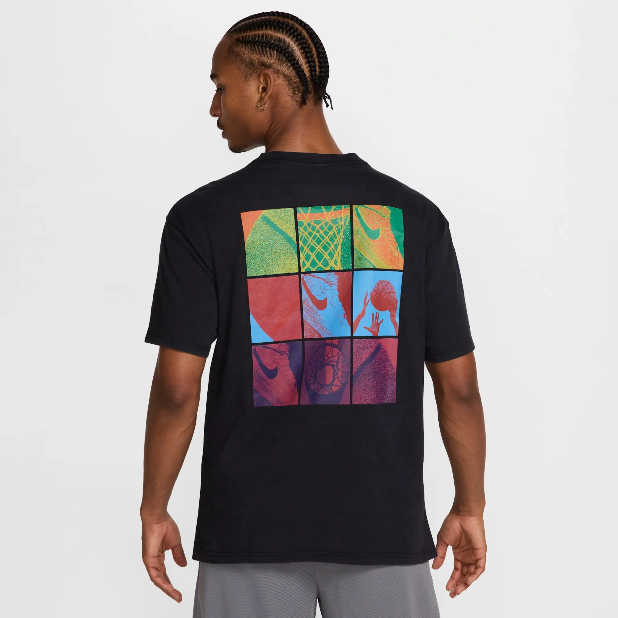 Nike Men's Max90 Basketball T-Shirt - Black - Cotton