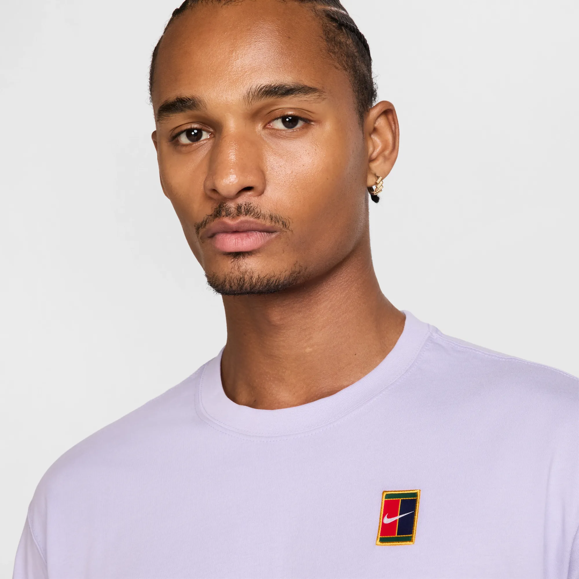 NikeCourt Men's Max90 Tennis T-Shirt - Purple - Cotton | HJ3362