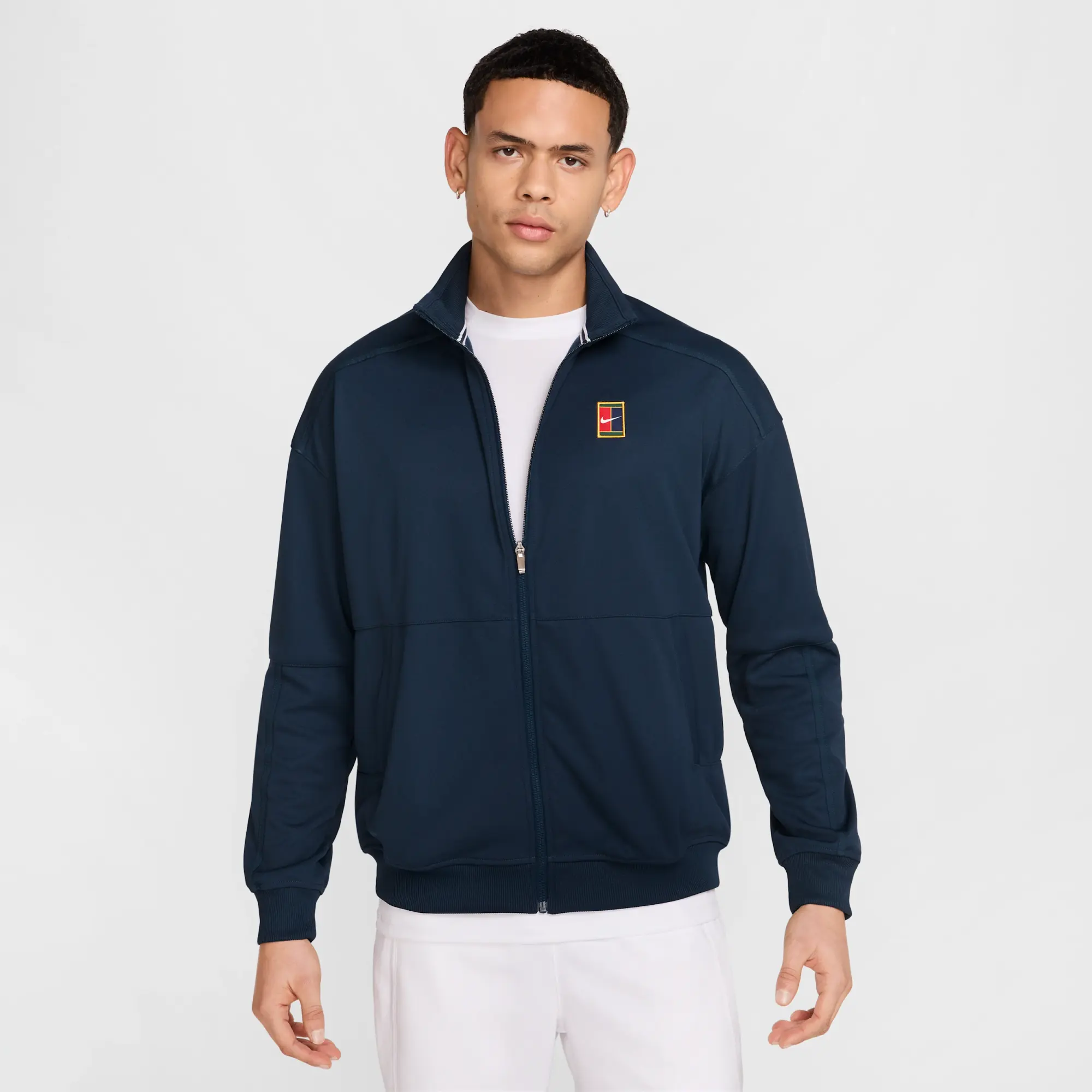 NikeCourt Heritage Men's Tennis Jacket - Blue - Polyester