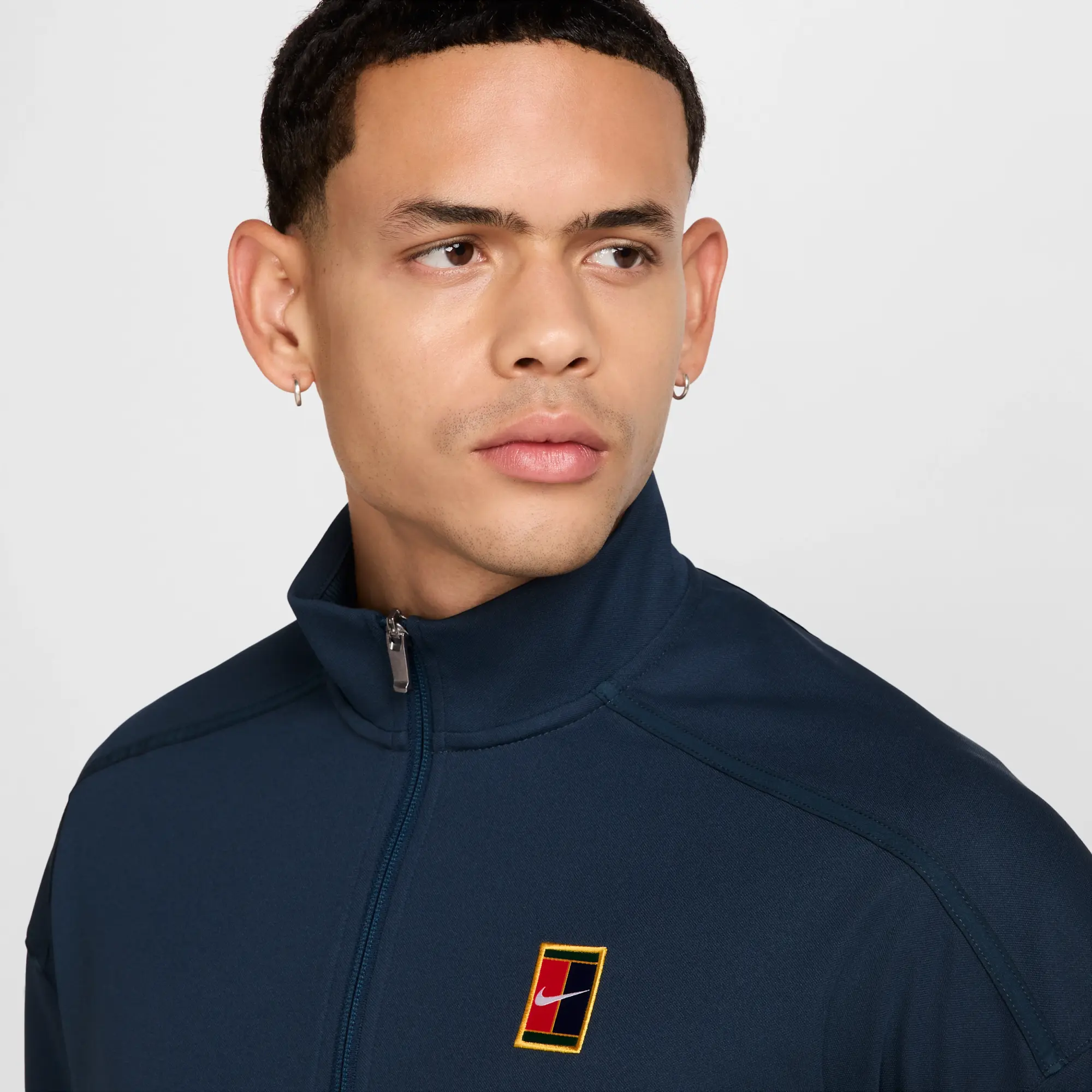 NikeCourt Heritage Men's Tennis Jacket - Blue - Polyester