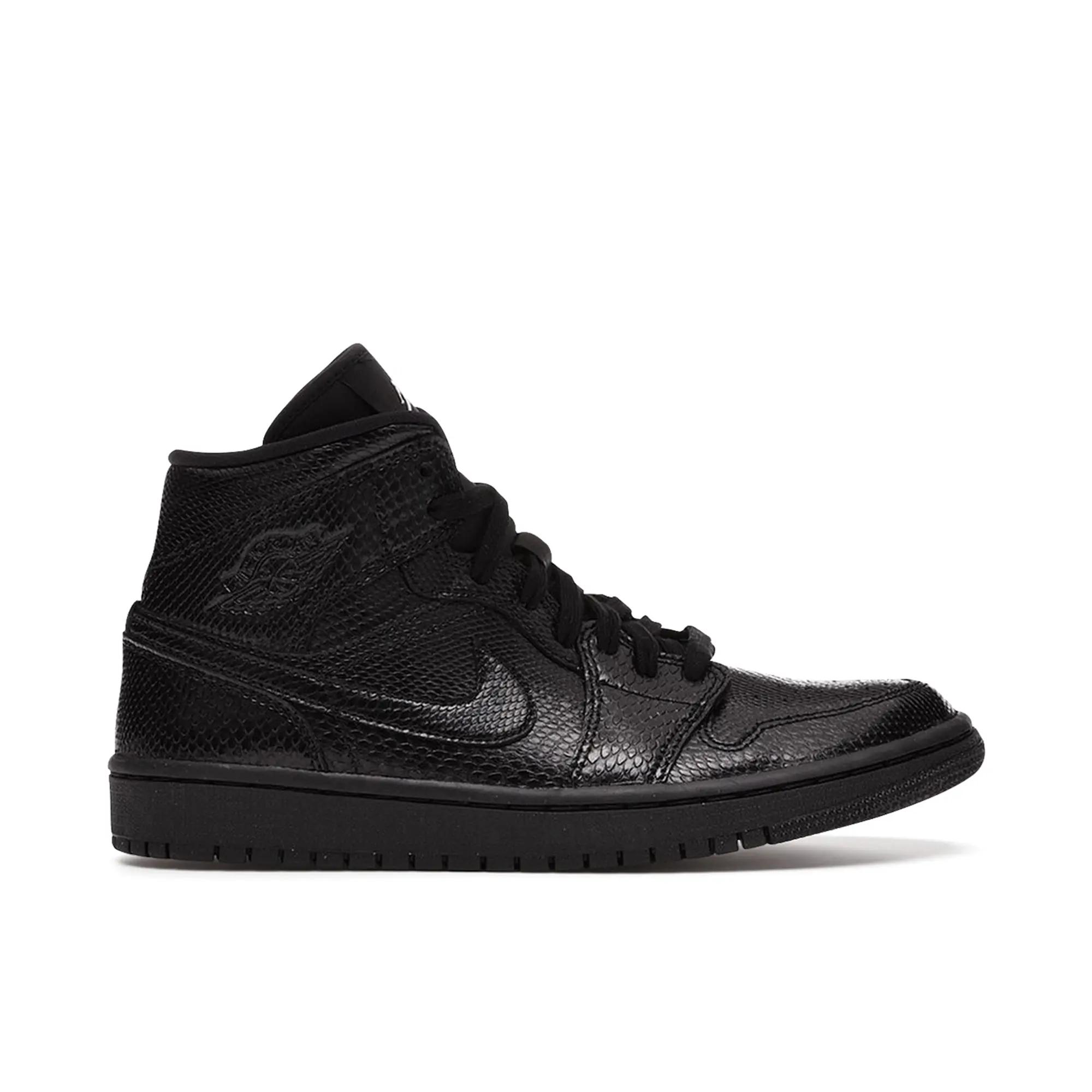 Nike Jordan Air Jordan Air Jordan 1 Mid Black Snakeskin Womens