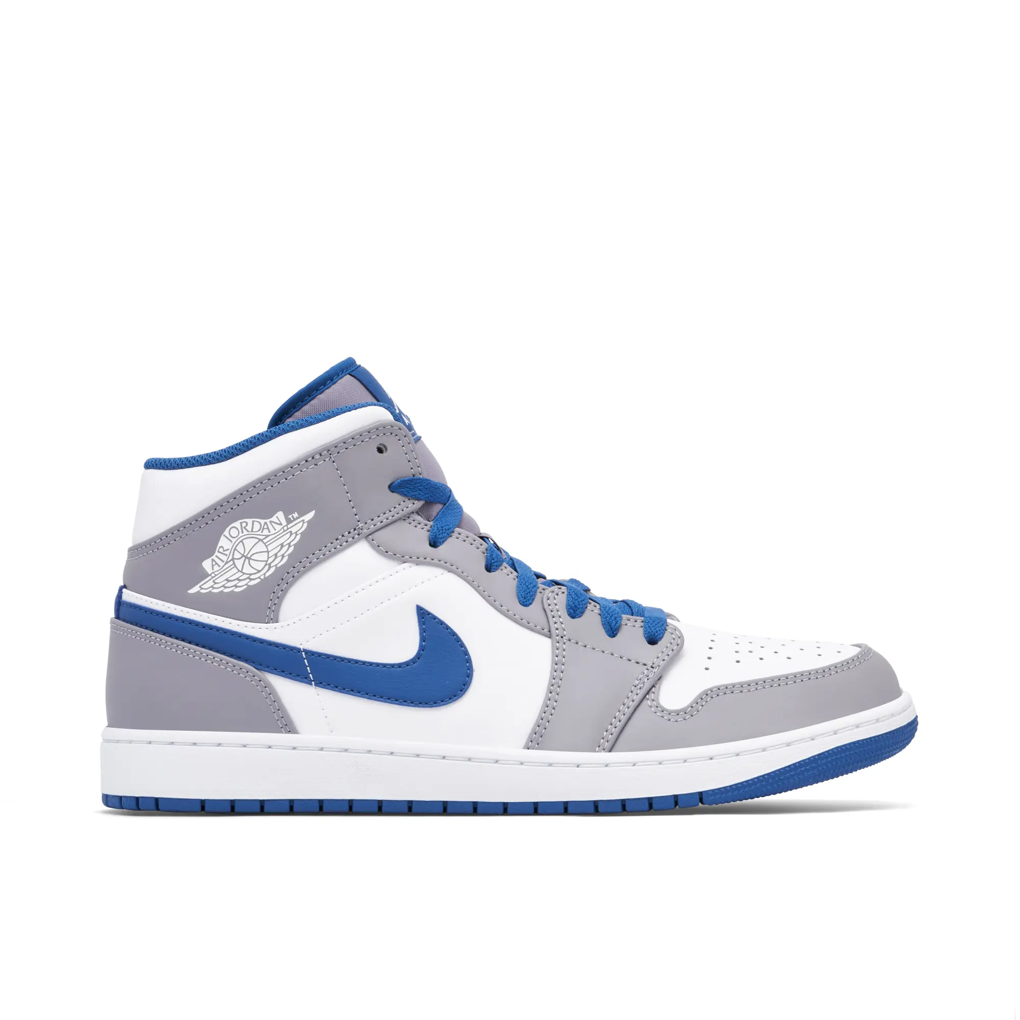 Nike Jordan Air Jordan Air Jordan 1 Mid White True Blue Grey