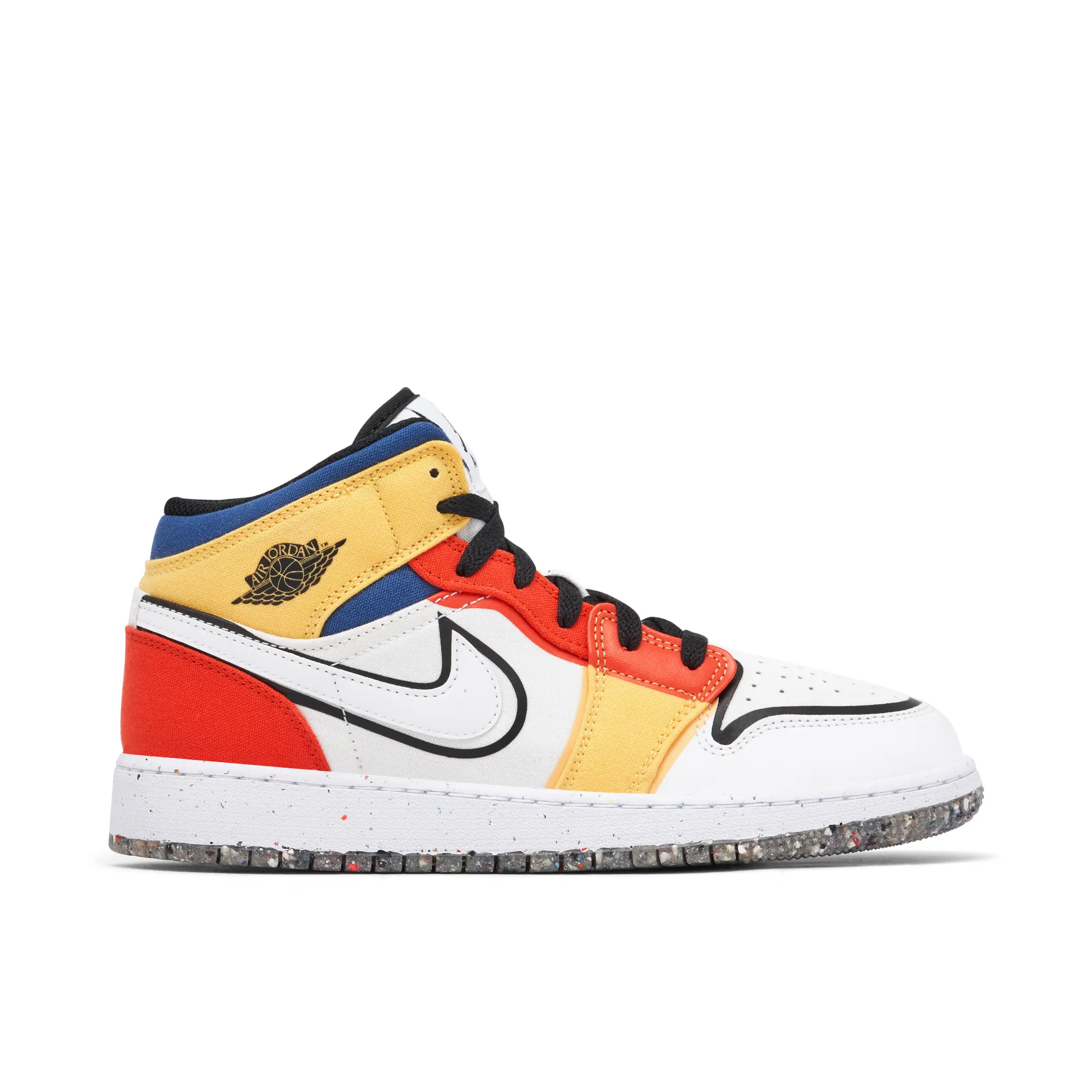 Nike Jordan Air Jordan Air Jordan 1 Mid SE Multi Colour Canvas GS