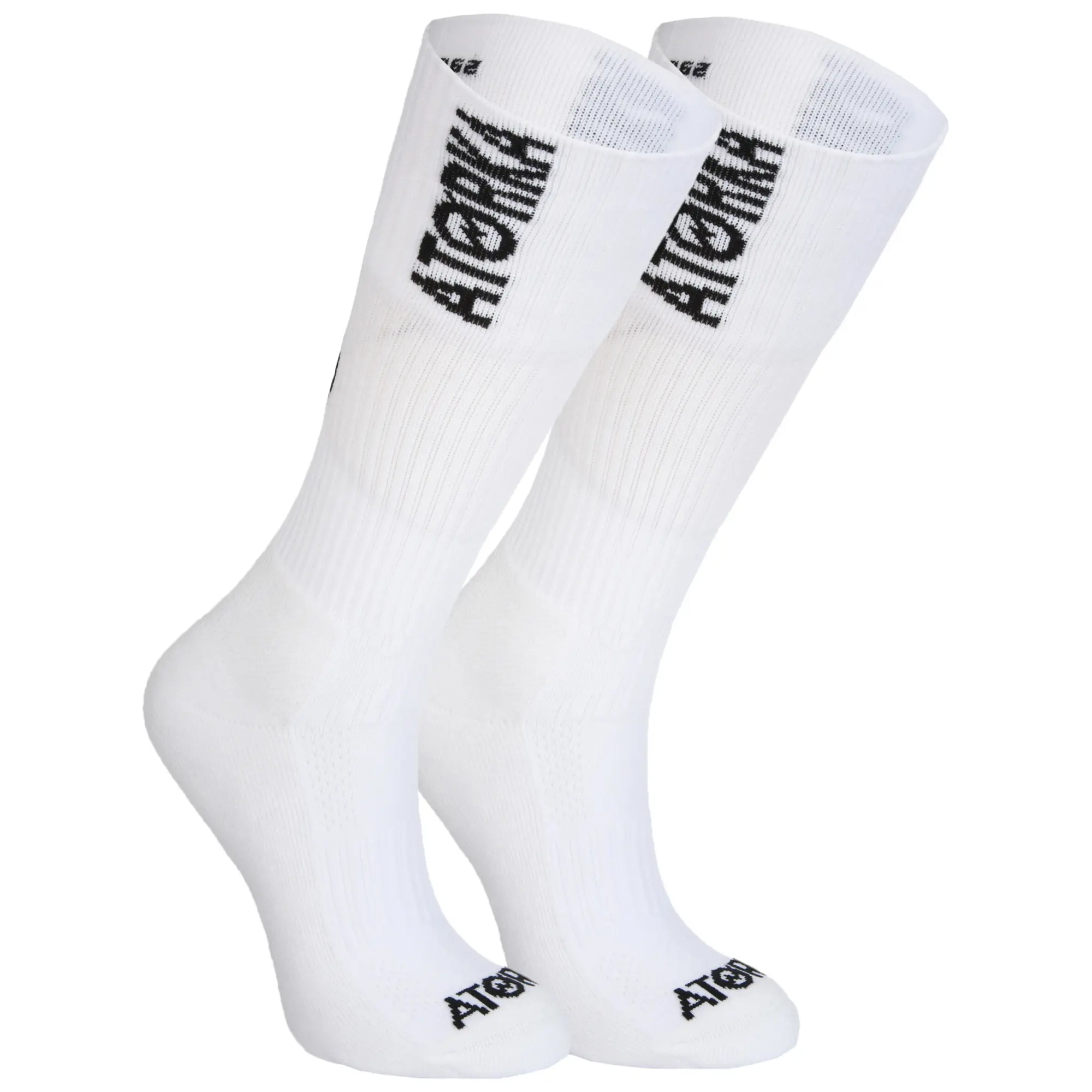 Kipsta Handball Socks Single-Pack H500 - White/Black