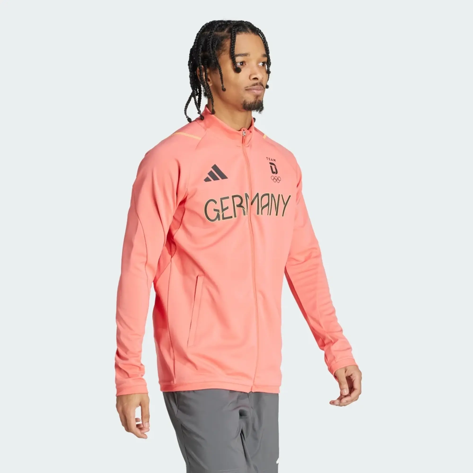 Team D Adidas Training Track Jacket - Scarlet