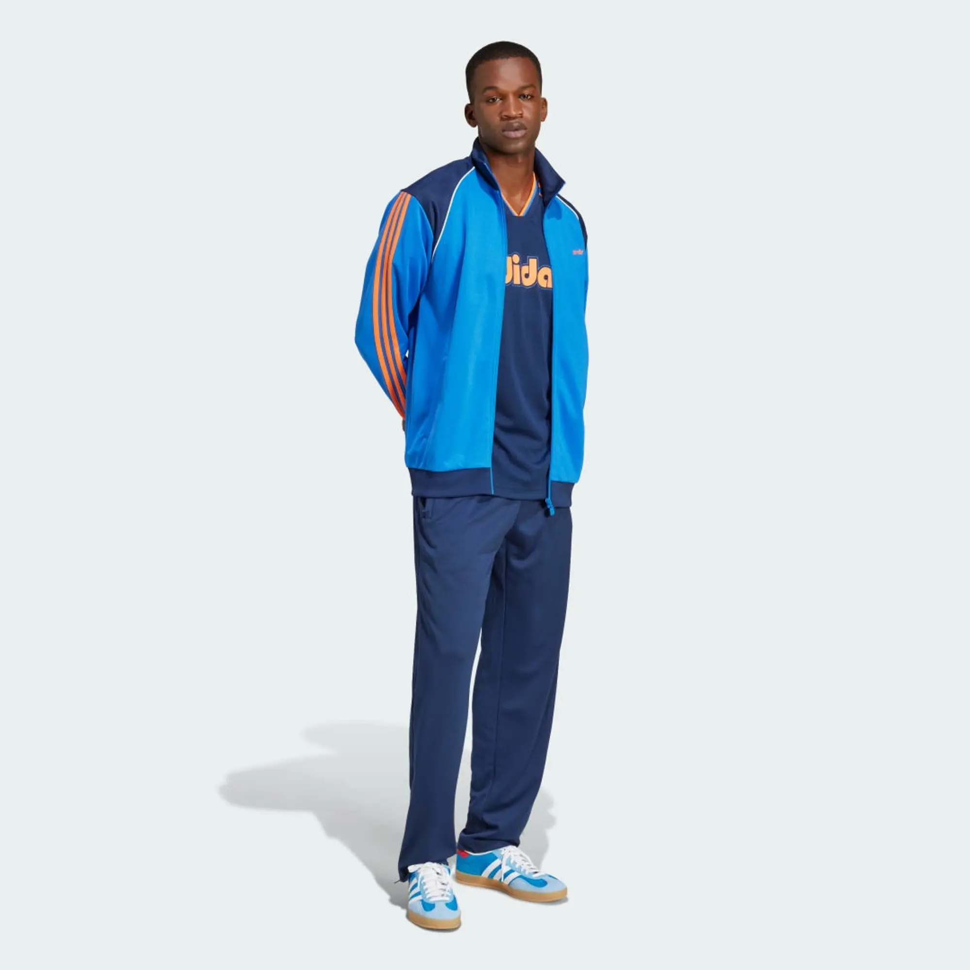 adidas Originals Sports 3-Stripe Track Top, Blue