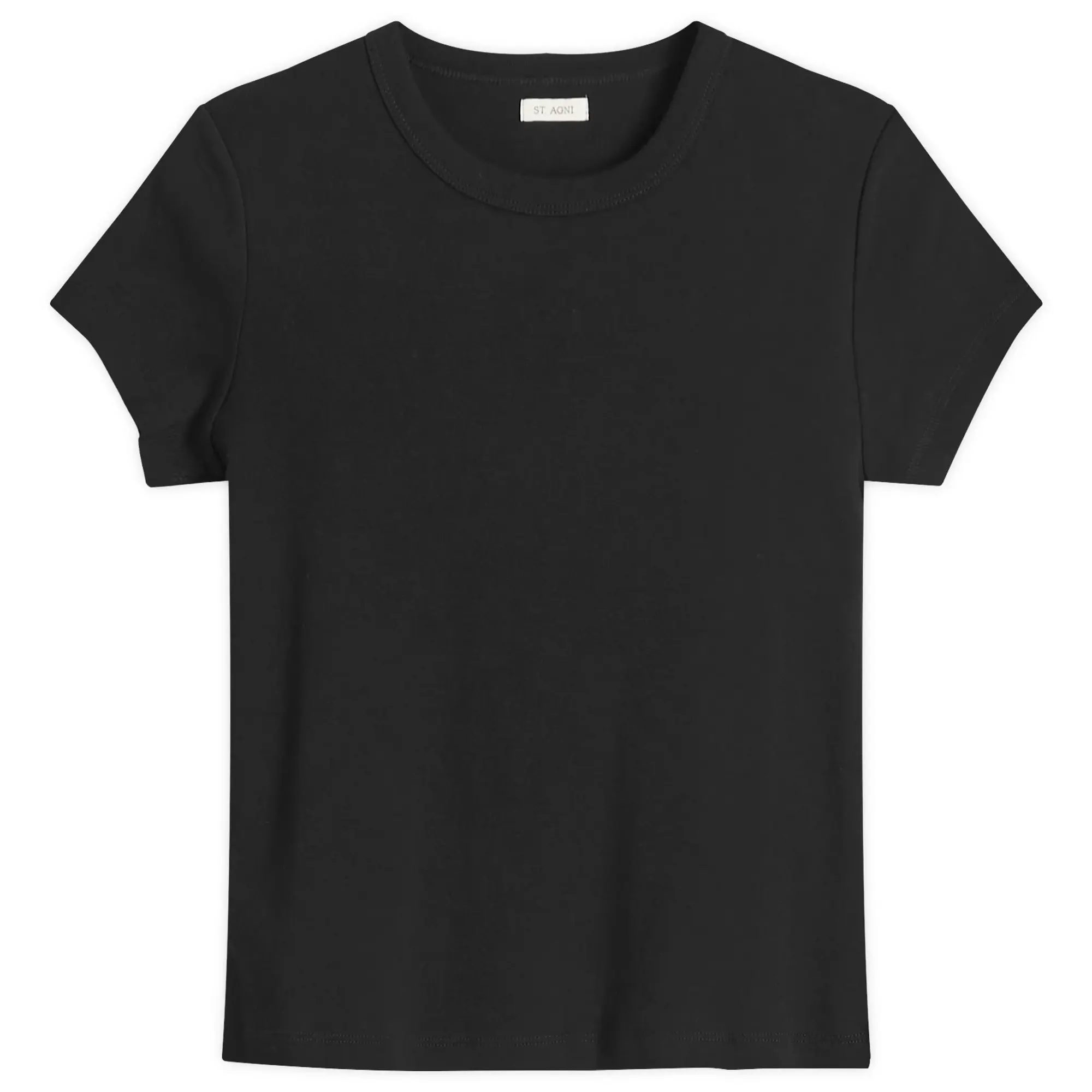 ST. Agni Women's Organic Cotton Baby T-Shirt Jet Black