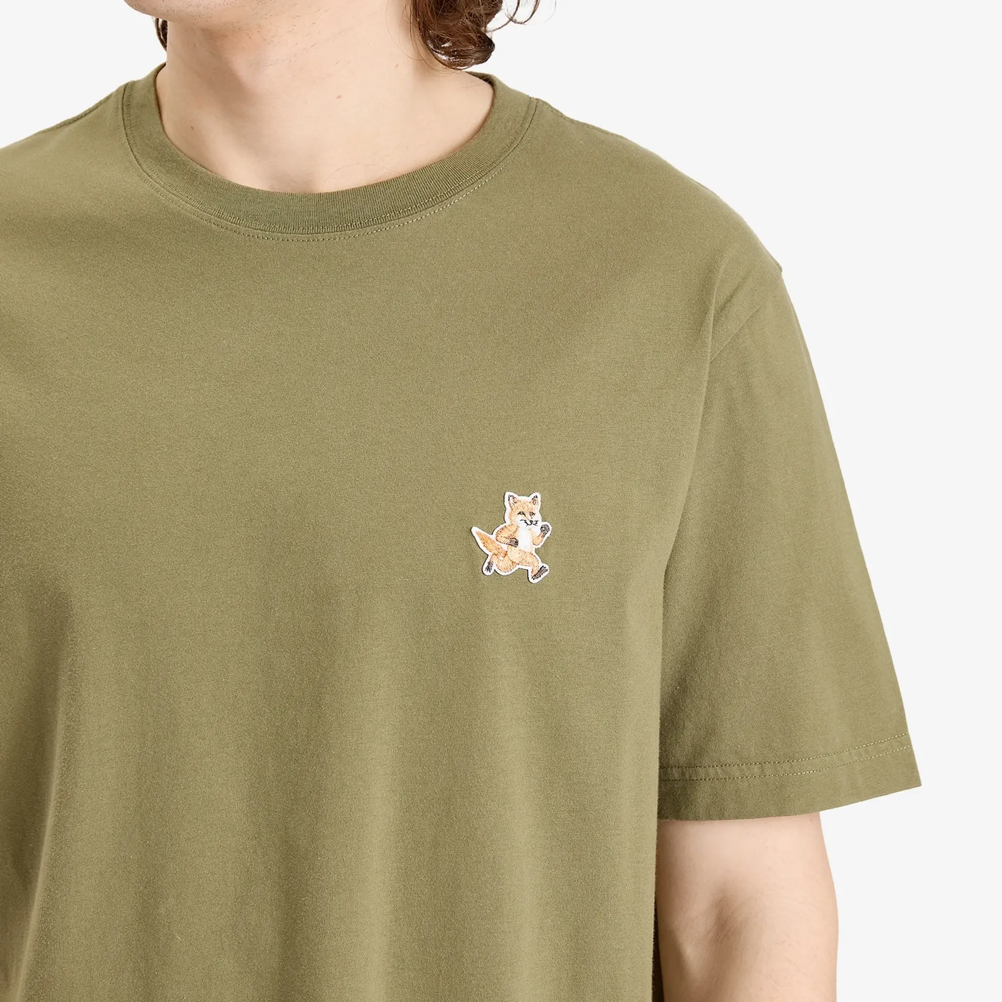 Maison Kitsuné Maison Kitsune Speedy Fox Patch Comfort T-Shirt Bay Leaf
