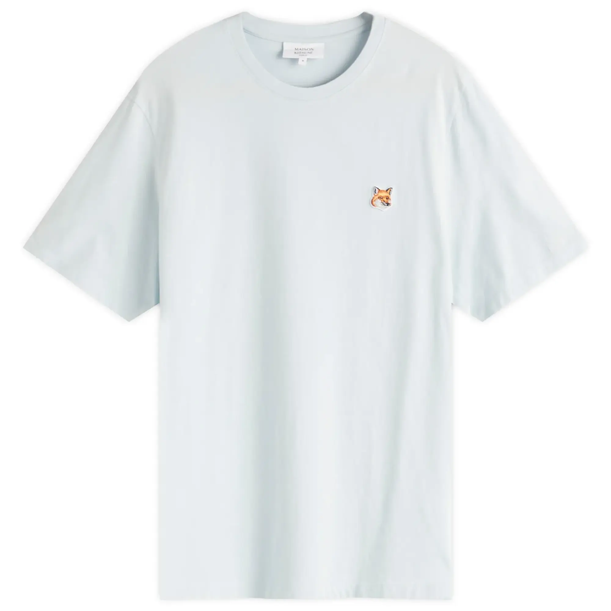 Maison Kitsuné Maison Kitsune Fox Head Patch Regular T-Shirt Cirrus Blue