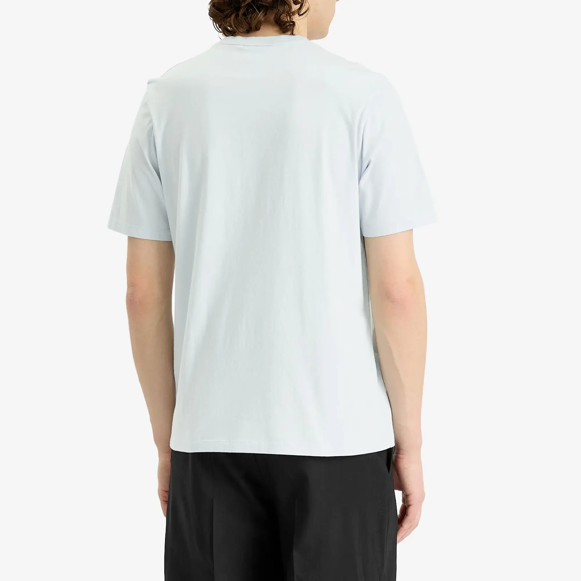 Maison Kitsuné Maison Kitsune Fox Head Patch Regular T-Shirt Cirrus Blue