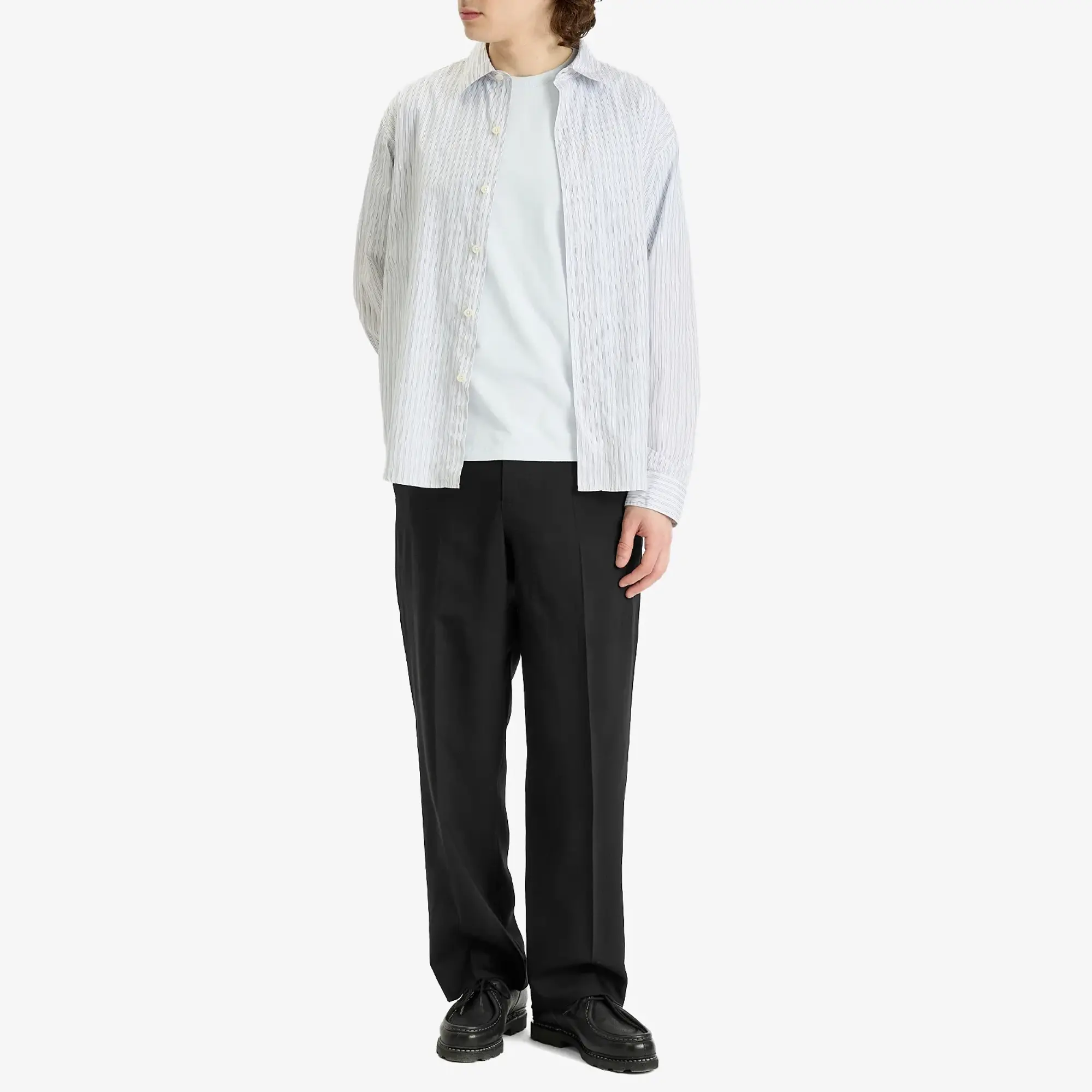 Maison Kitsuné Maison Kitsune Fox Head Patch Regular T-Shirt Cirrus Blue