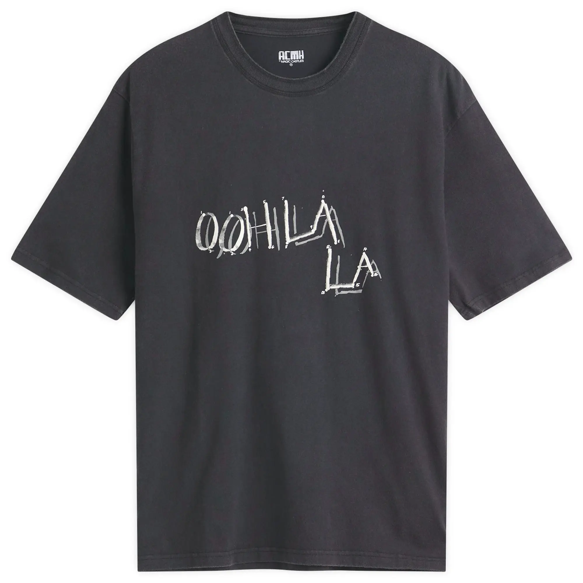 ACMH by Magic Castles Men's Oog Lala SS T-Shirt Vintage Black