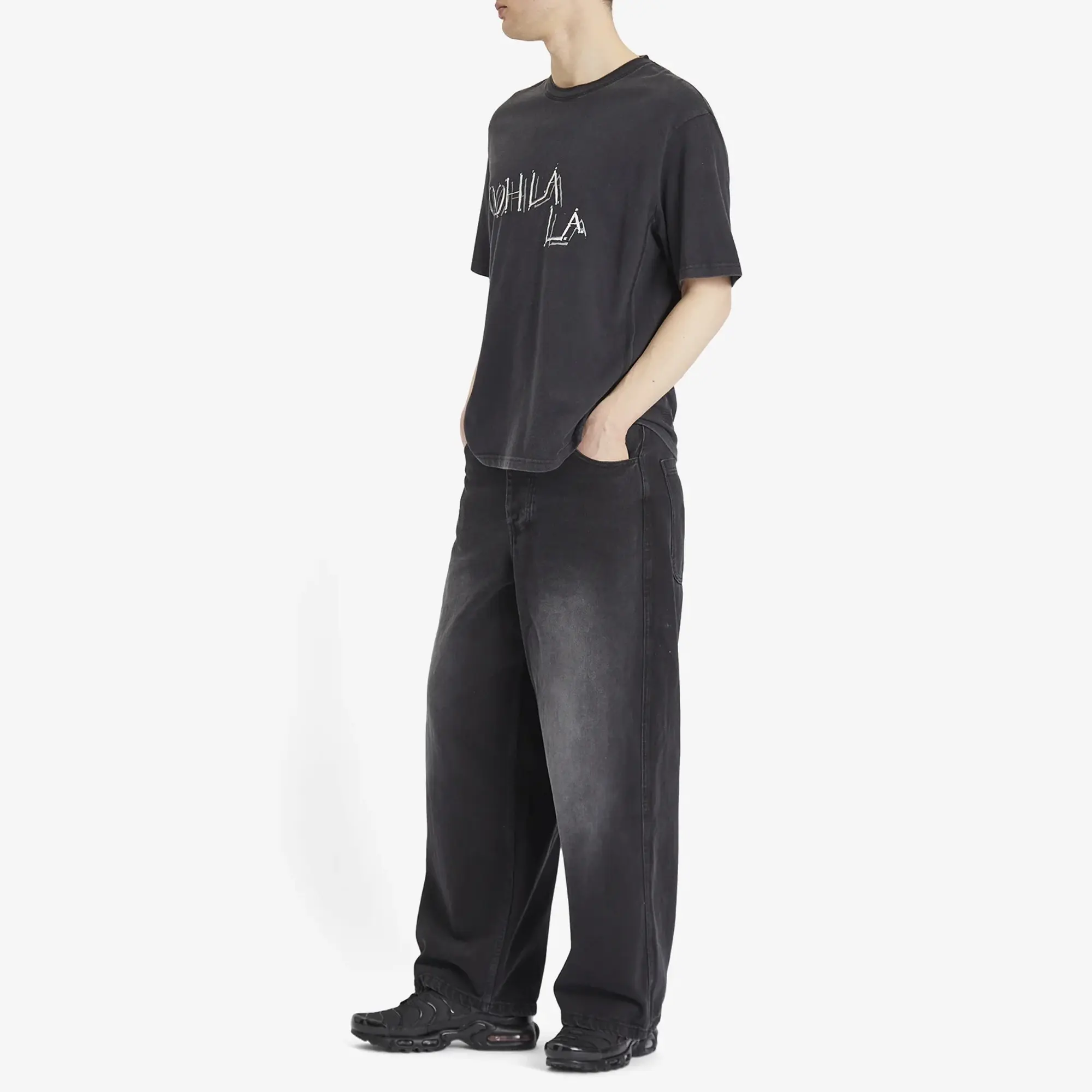 ACMH by Magic Castles Men's Oog Lala SS T-Shirt Vintage Black